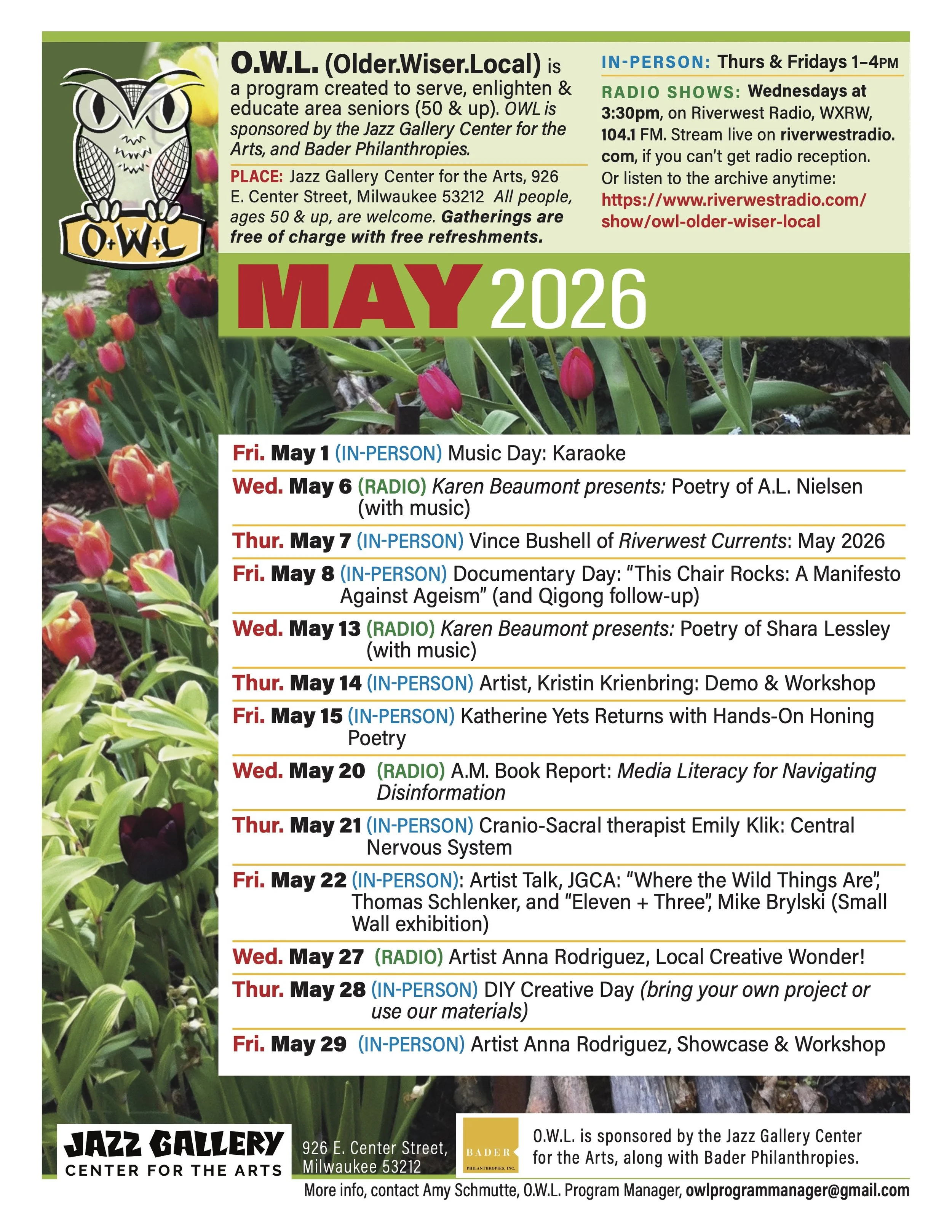  OWL May 2026 Calendar