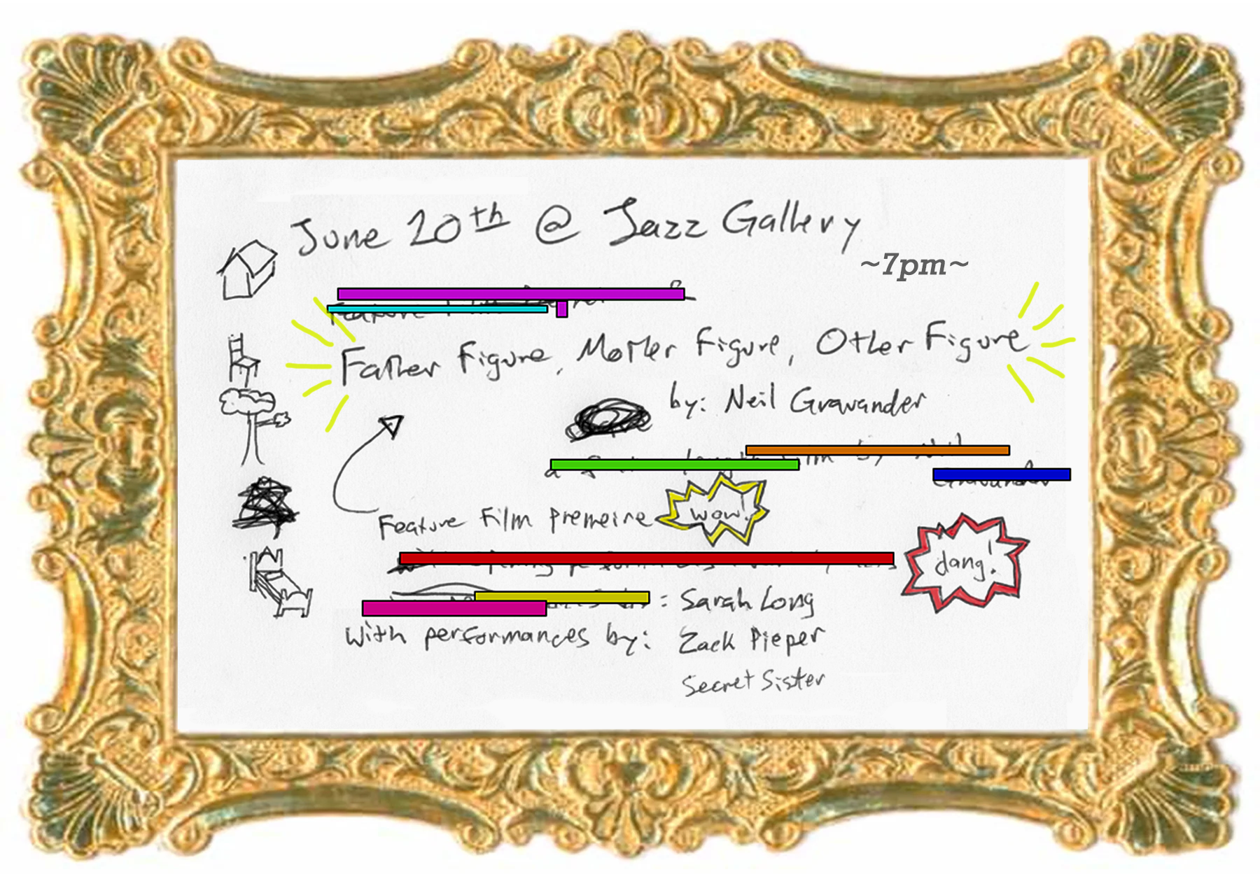 Father Figure, Mother Figure, Other Figure: Film Premiere by Neil Gravander + Sarah Long + Zack Pieper + Secret Sister