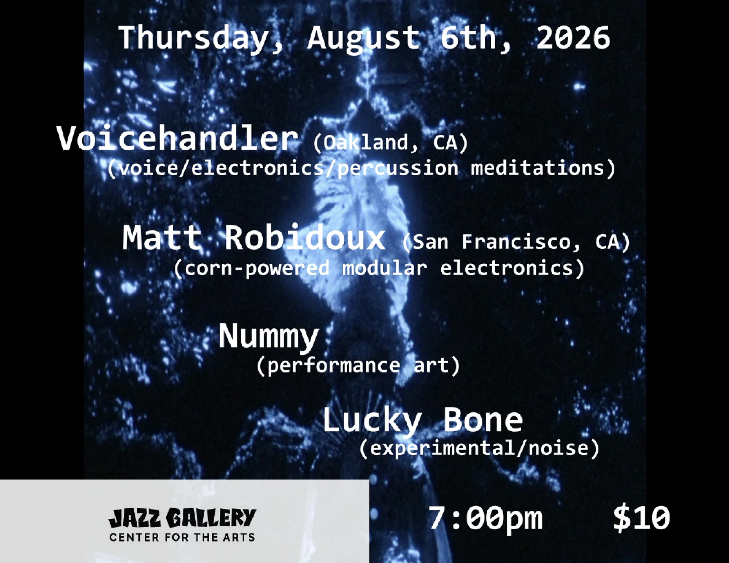 Voicehandler (Oakland, CA) + Matt Robidoux (San Francisco, CA) + Nummy + Lucky Bone