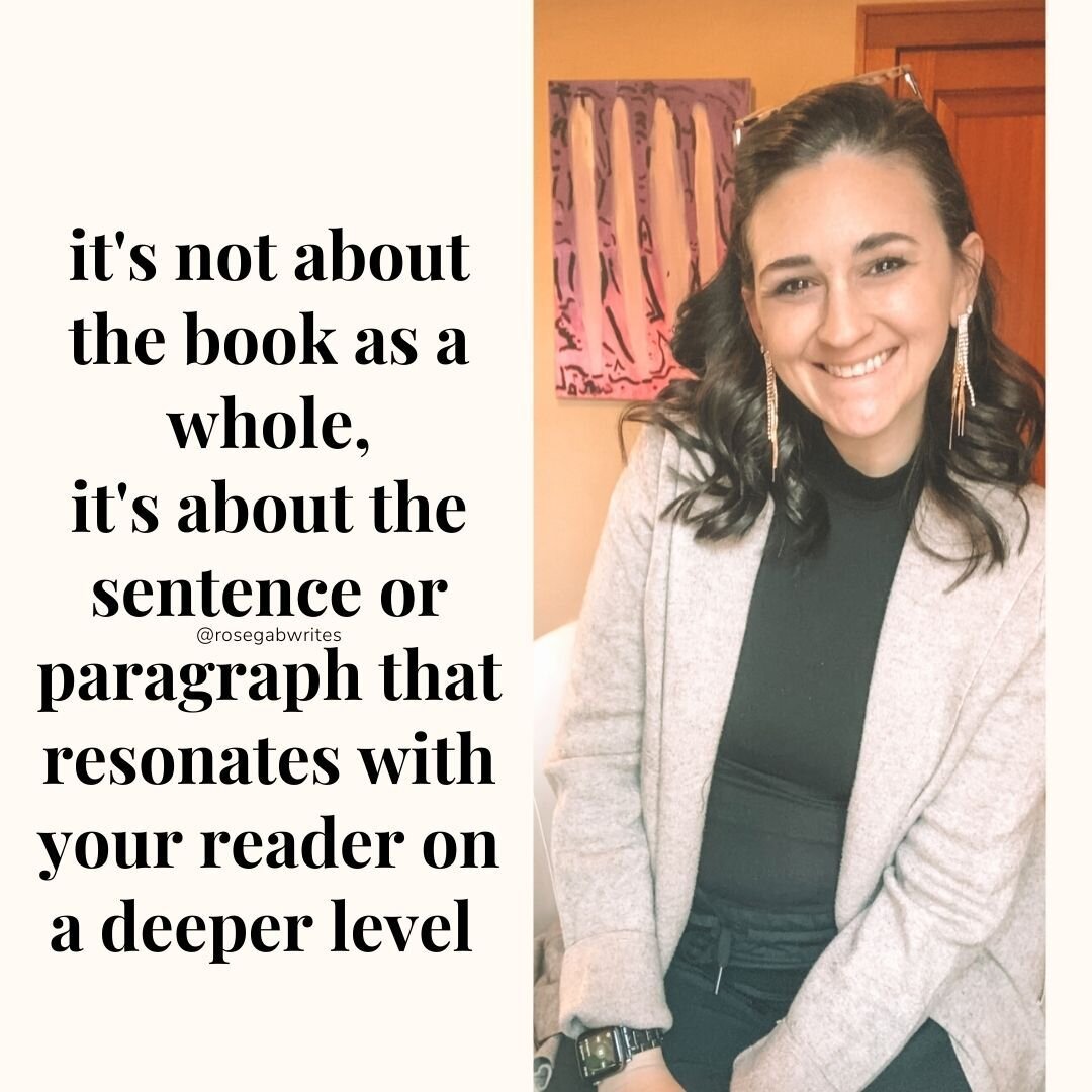 Sometimes as writers we can put too much pressure on ourselves to ensure every single thing we put out there resonates perfectly with our readers. 

What we need to remember is that it only takes one sentence, paragraph, or thought that deeply connec