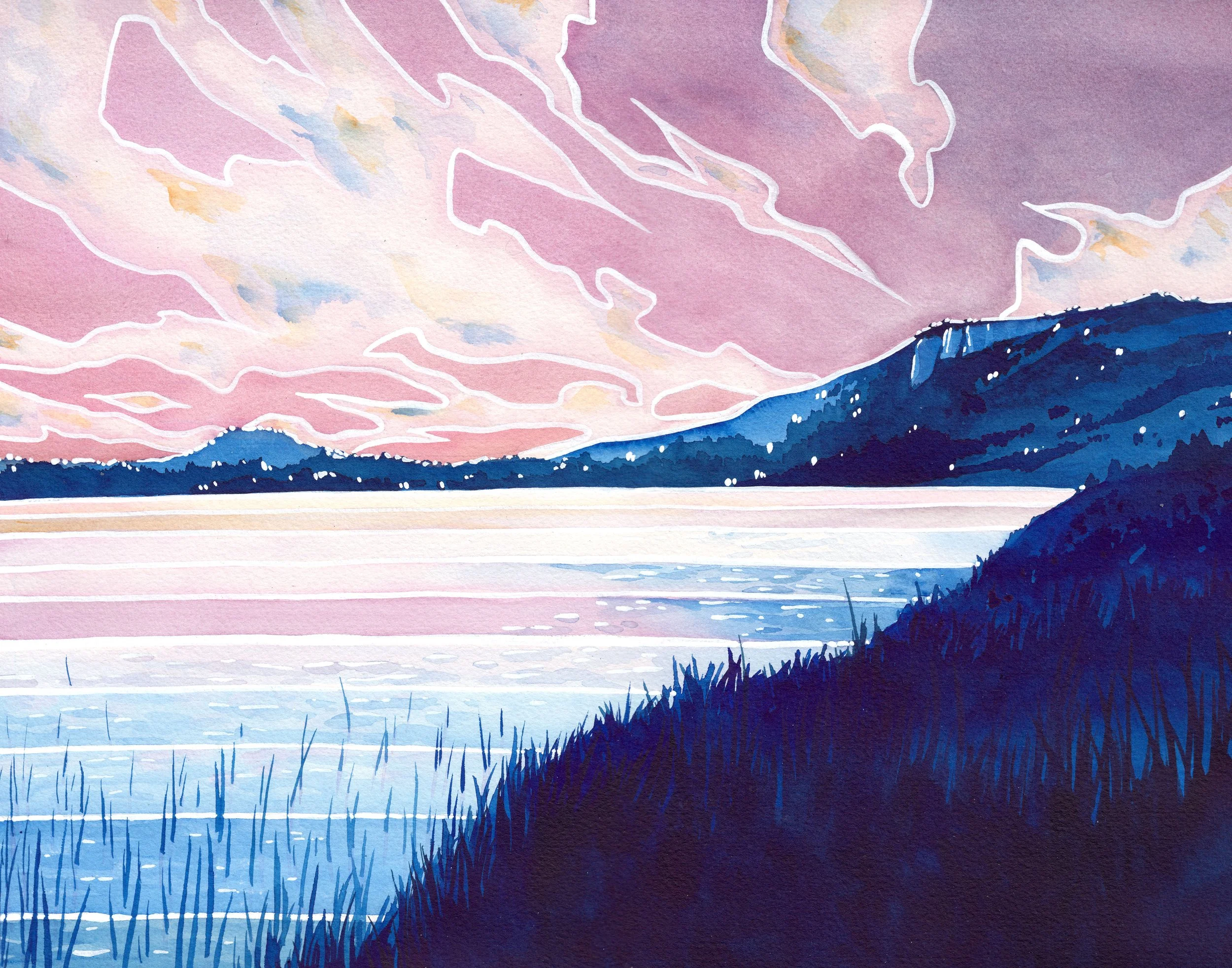 Lakeside at Dusk
