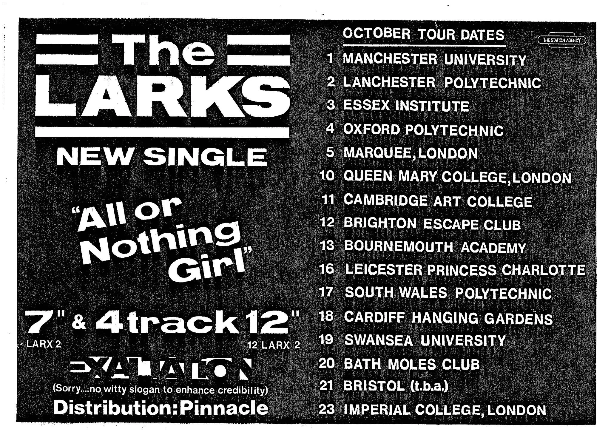 On This Day 18/10/1986 The Larks — Cardiff Live