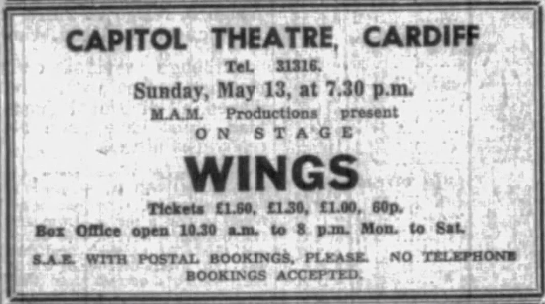 On This Day 13/05/1973 Wings