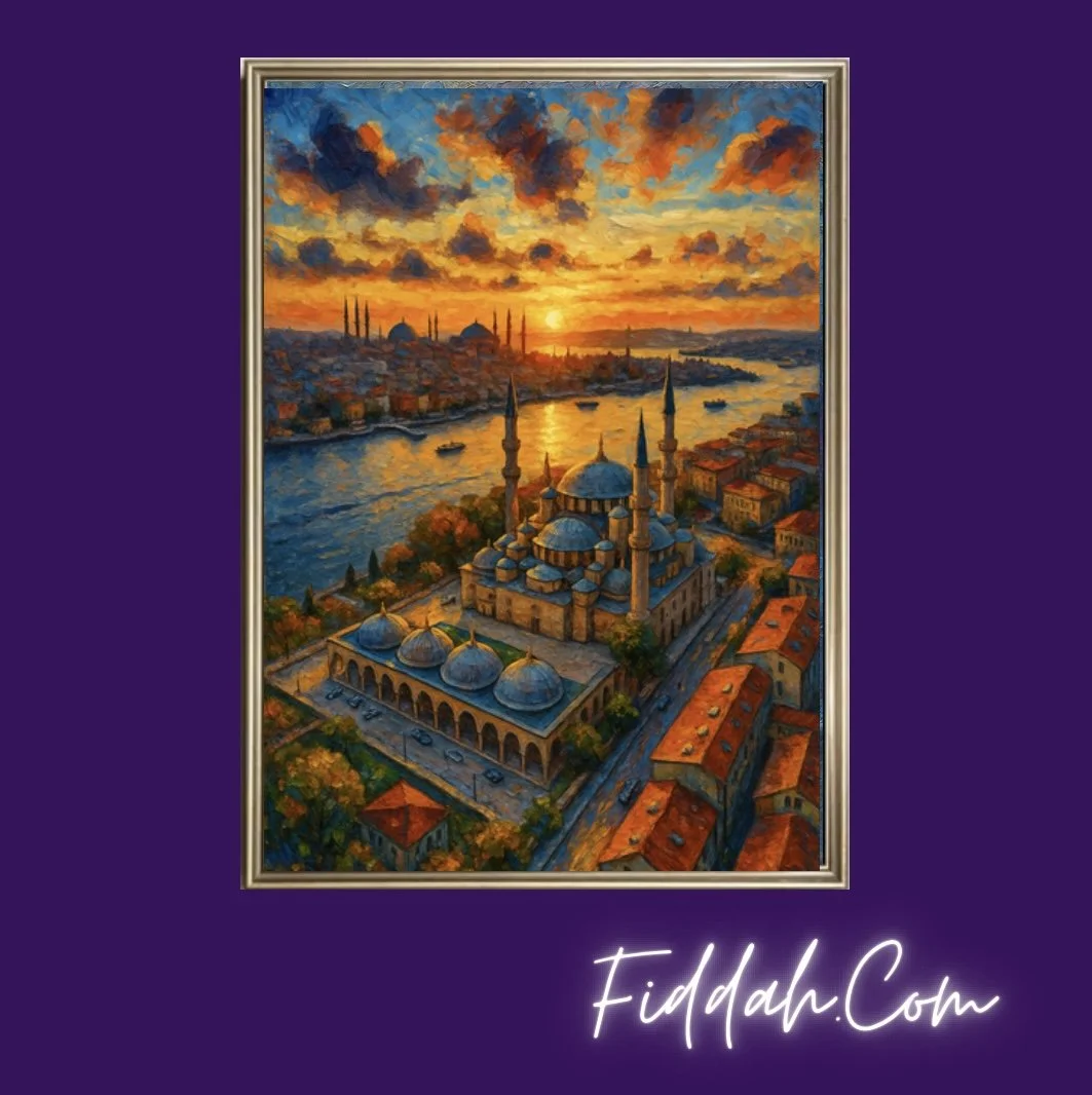 Painting of Istanbul’s Grand Masjid at Sunset.jpeg