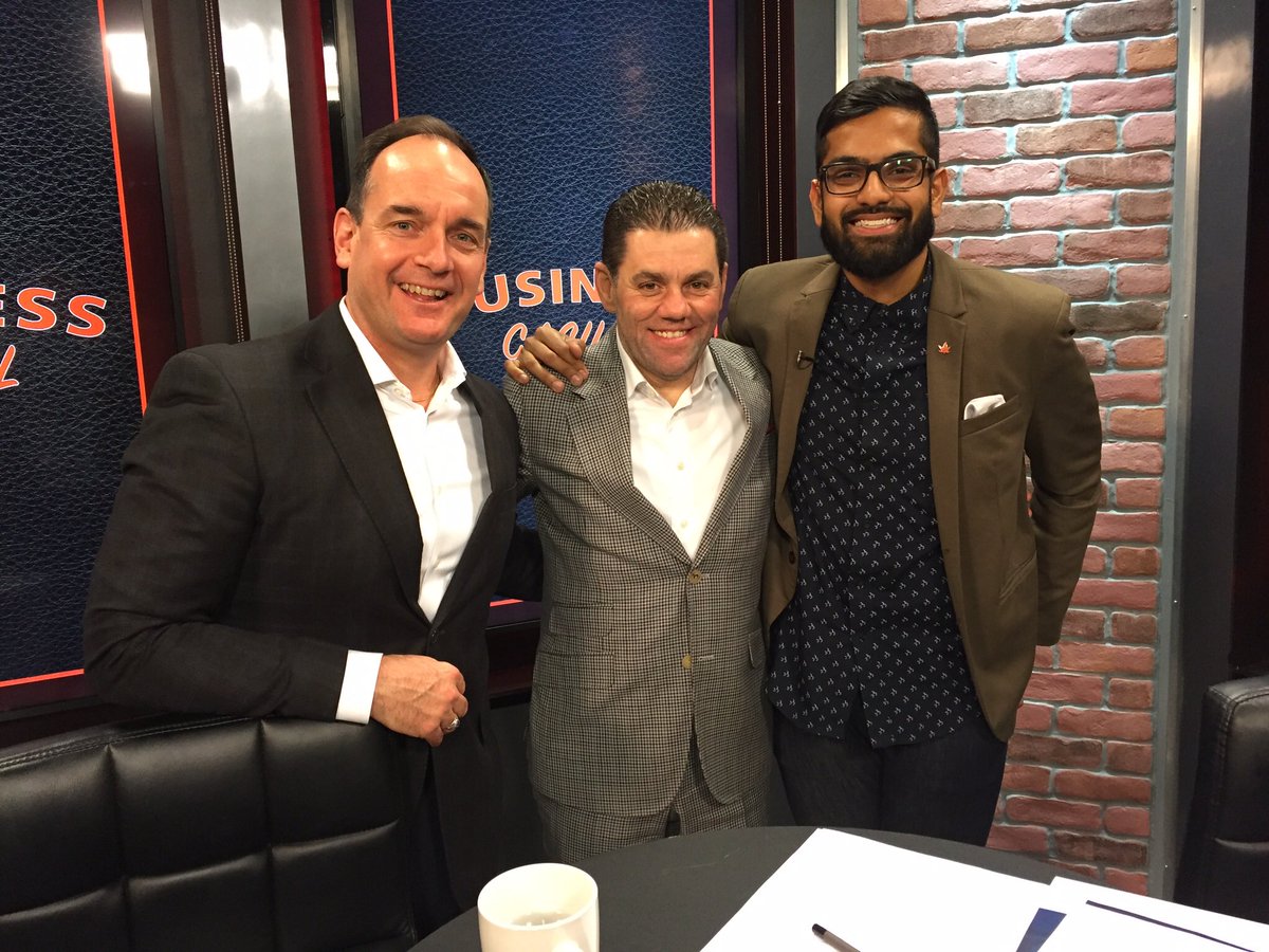  Nav with Brampton Board of Trade CEO Todd Letts and Paramount Fine Foods Owner Mohamad Fakih 