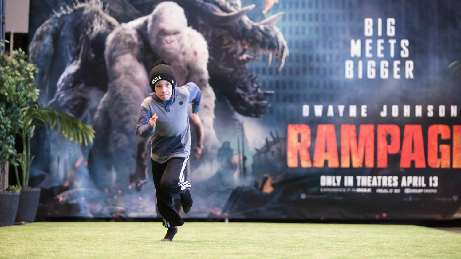 Special ‘Rampage Run’ dash activation at CFL Week 2018 in Winnipeg, MB.