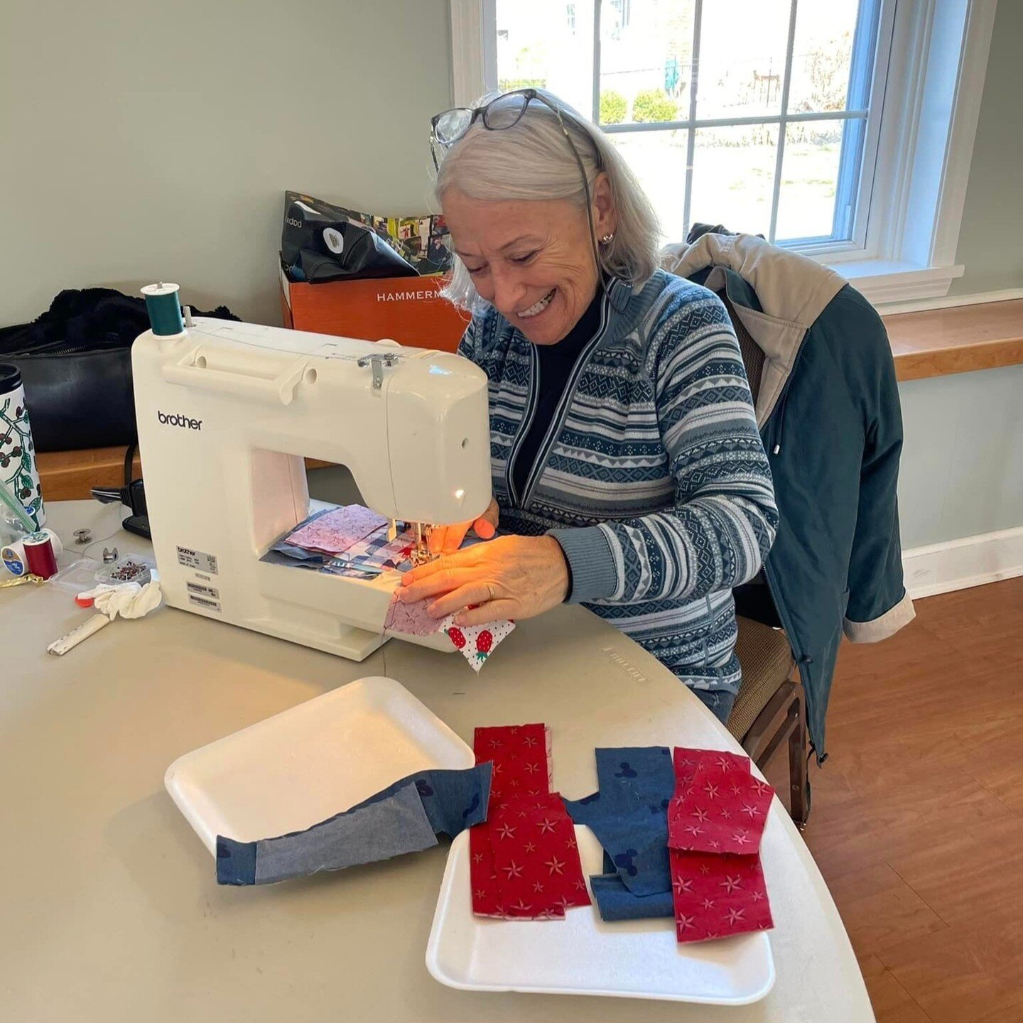 Threads of Love! Join us Saturday, May 20 any time from 9am-5pm. Bring your sewing machine, foot pedal &amp; cord, scissors, and your own lunch.  All skill levels welcome! 
Contact Clareklein@gmail.com  or text/call 440-655-7533.