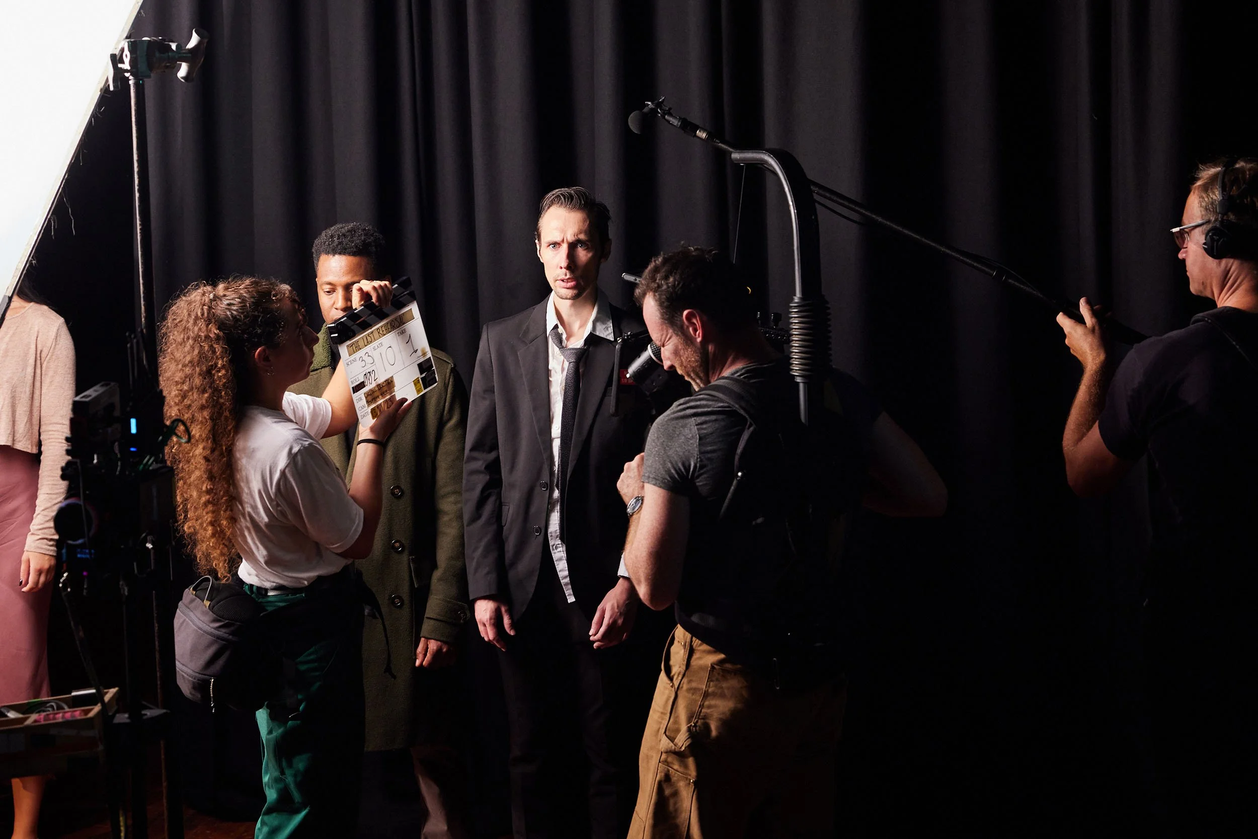  Unit still from short film  The Last Rehearsal , written and directed by Carling Ernstzen. 