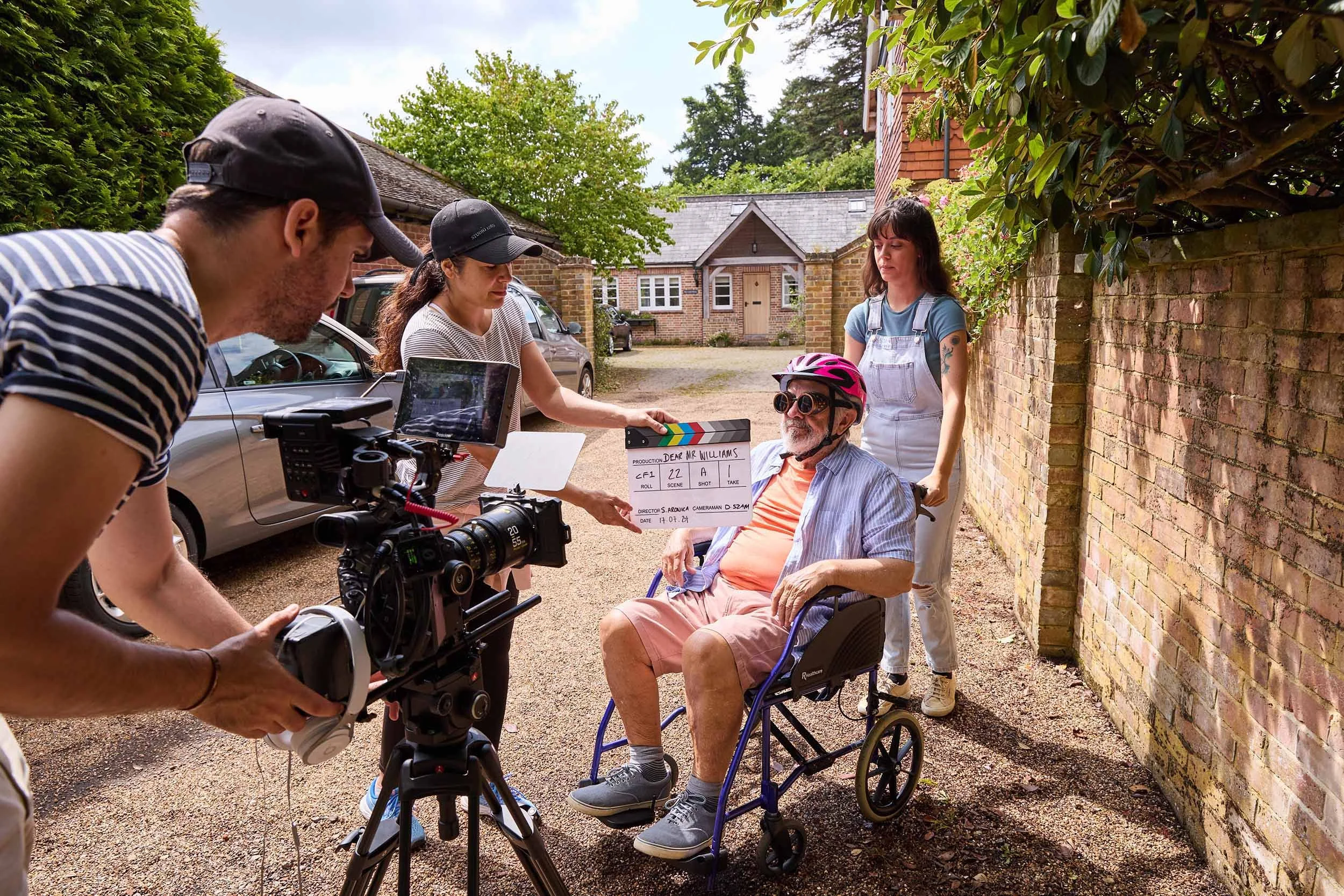  Behind the scenes image from short film  Dear Mr Williams , directed by Stefania Aronica. 