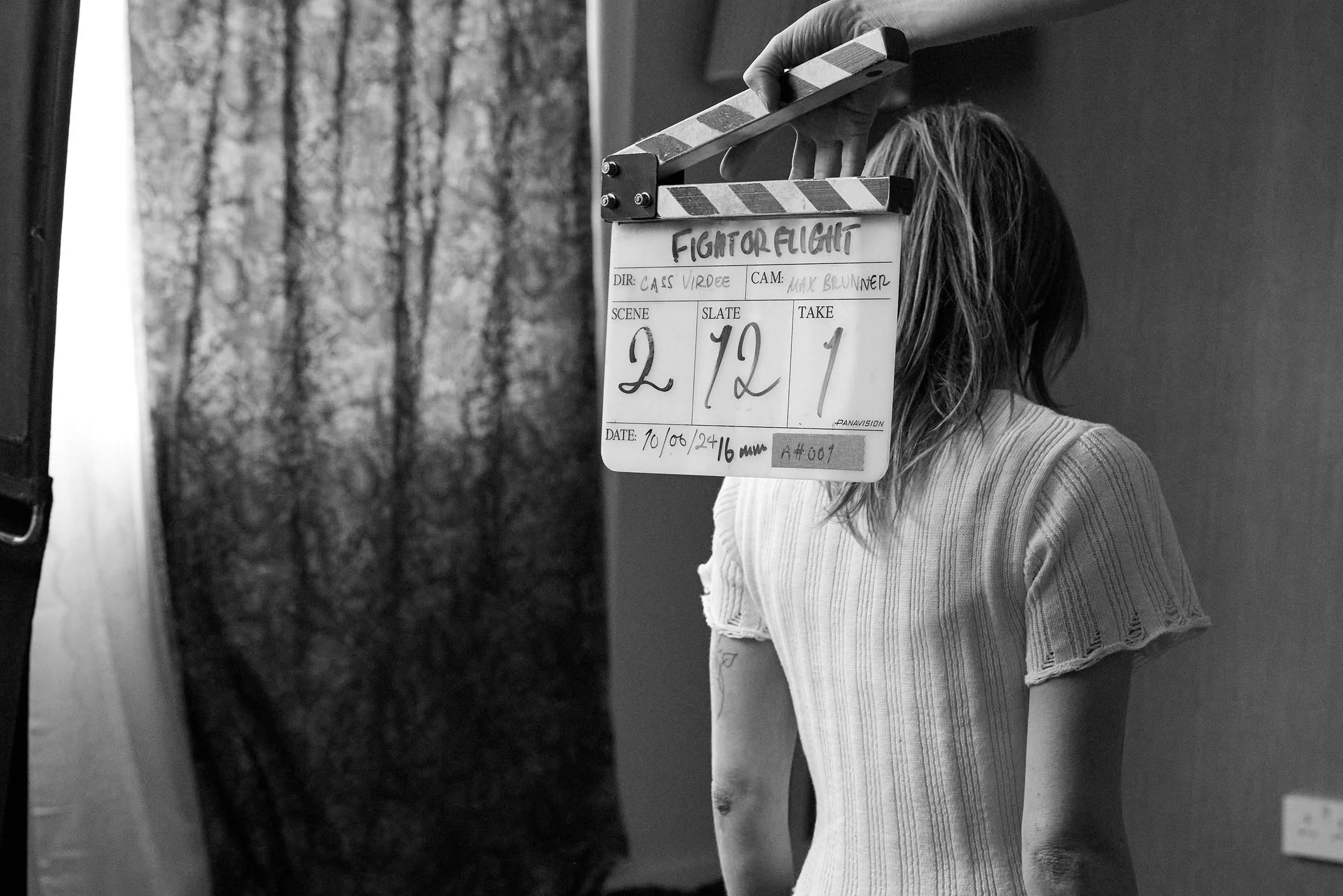  Behind the scenes image from short film  Fight or Flight , written and directed by Cass Virdee. 