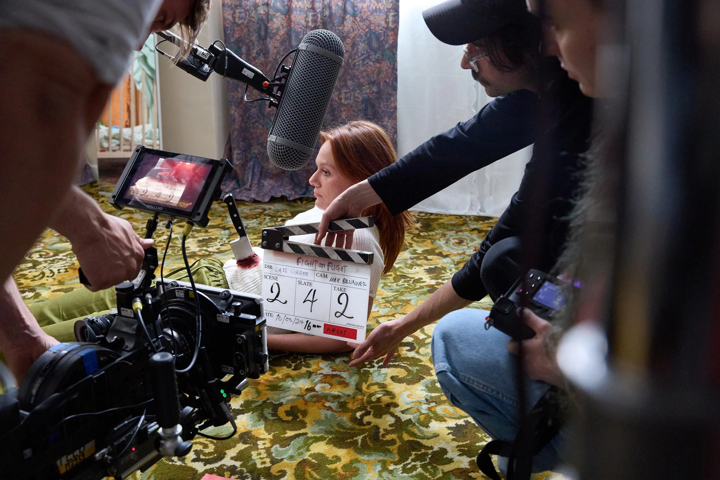  Behind the scenes image from short film  Fight or Flight , written and directed by Cass Virdee. 