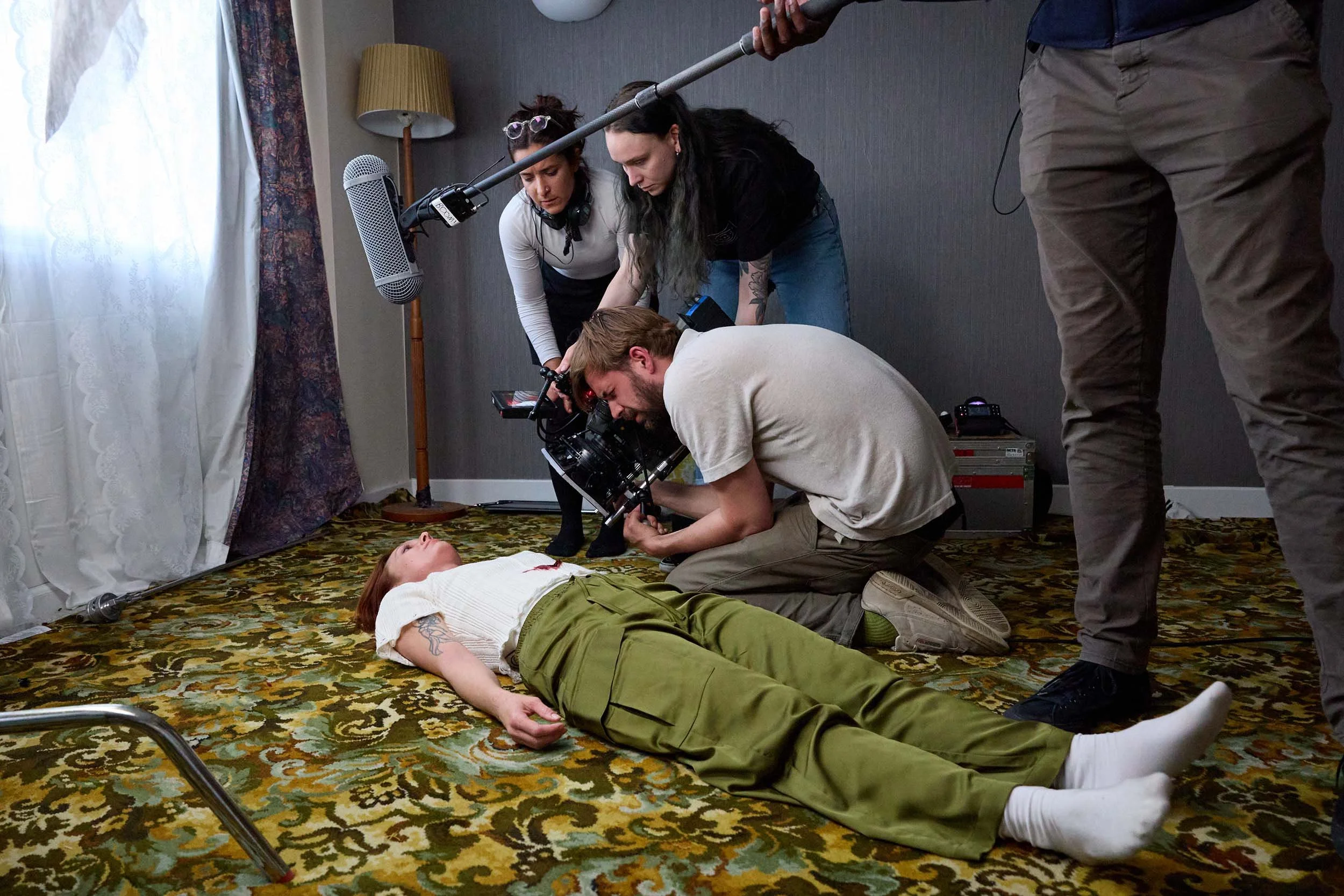  Behind the scenes image from short film  Fight or Flight , written and directed by Cass Virdee. 