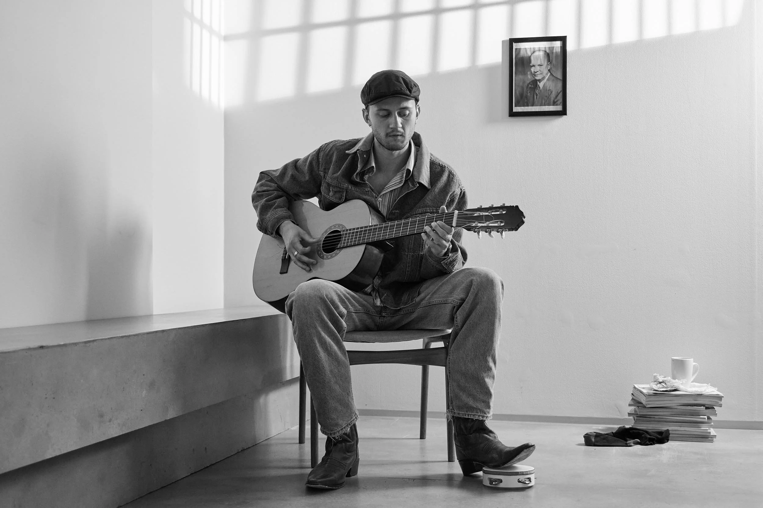  Unit still from short film  Ballad for the Missouri Mincer , written and directed by Jasper Marshall. 