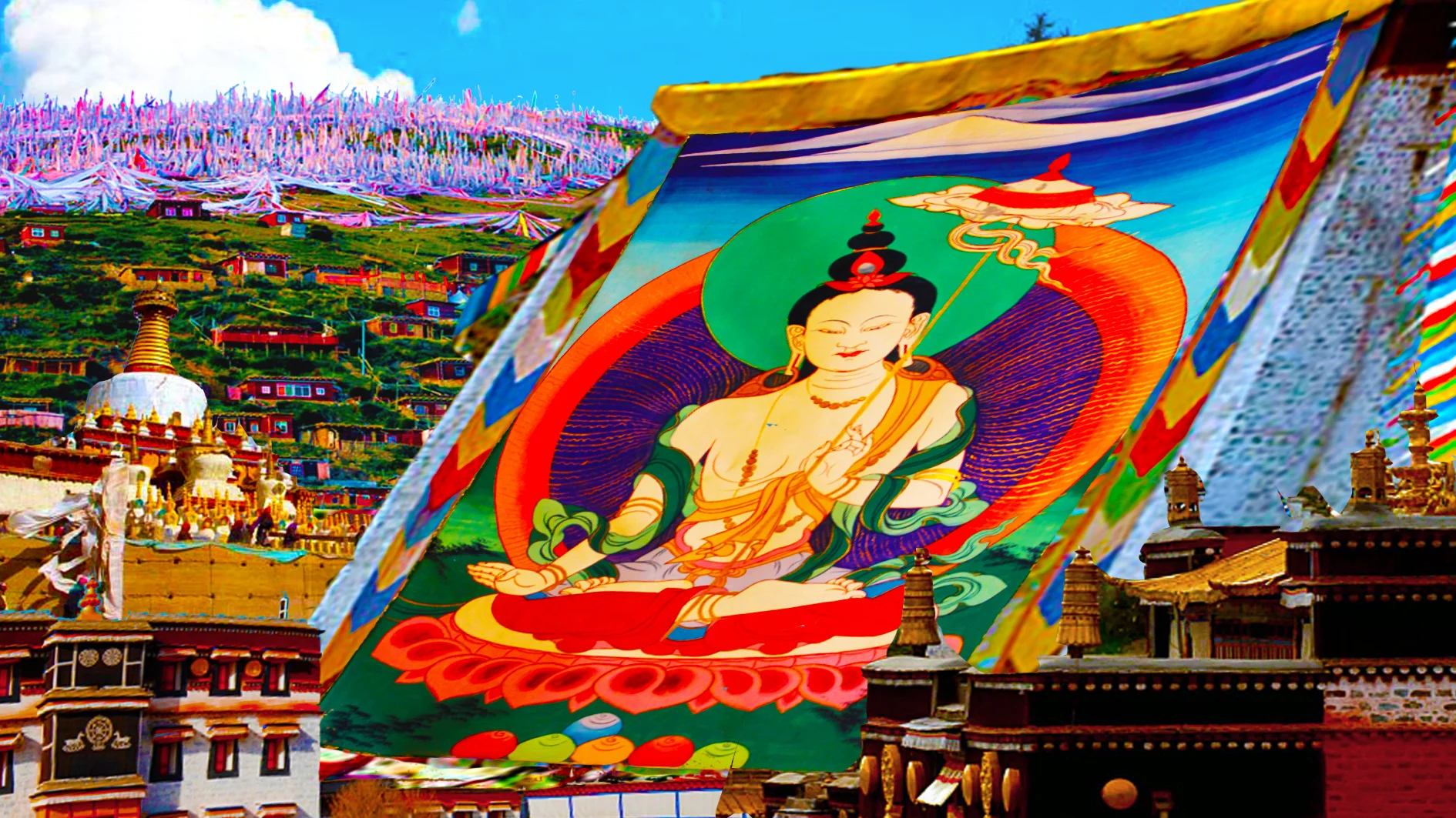- Concept Design: Animation materials are all shot in the Tibetan area. We try to understand the world we can see in the recycling of Tibetan Buddhism with a fantastic technique from a perspective of Han tourist or by aso-called modern city people. Perhaps this is the understanding of belief of most Han people. It is a superficial recycling. In Tibetan religion, their recycling is actually a cycle strengthened repeatedly by the spirit ruling of Buddhism.
