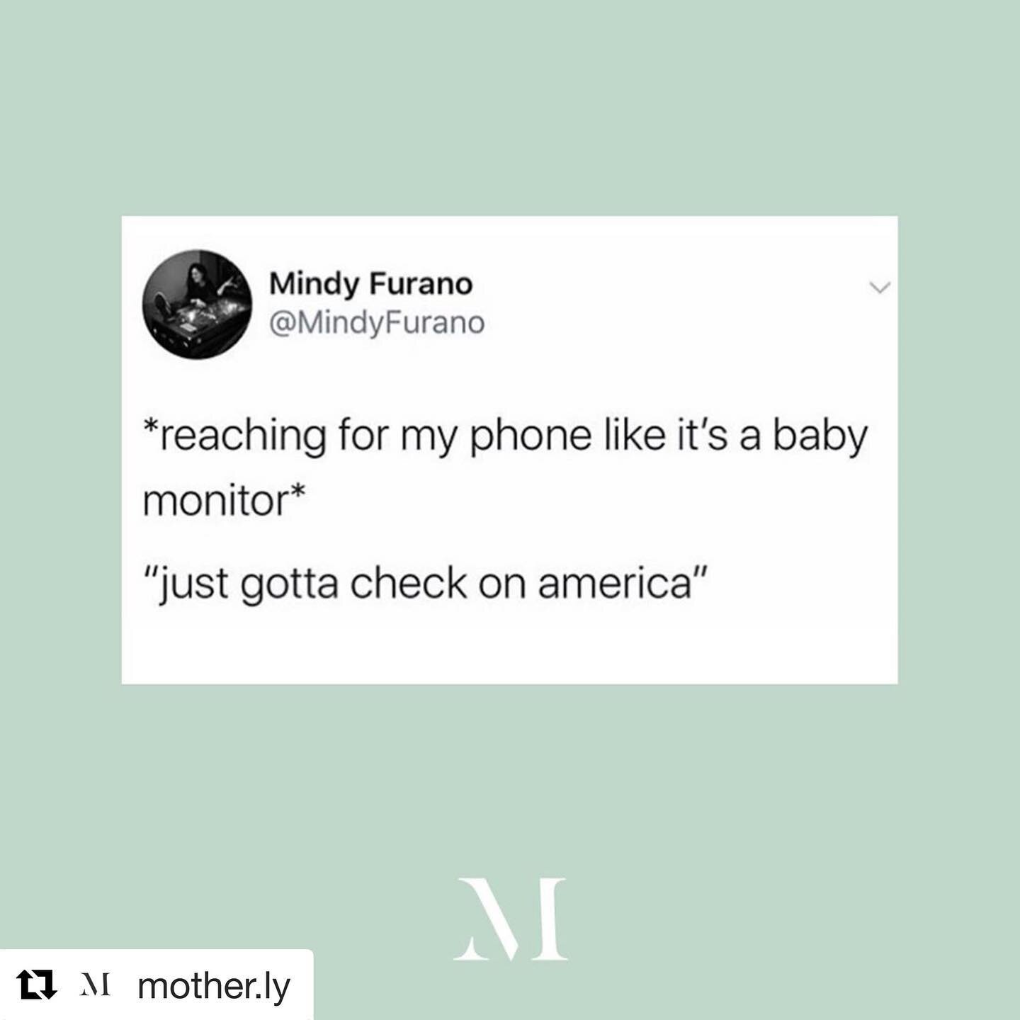 #Repost @mother.ly with @get_repost
・・・
Who else is watching the news like a newborn baby? 🙋
(via @mindyfurano)