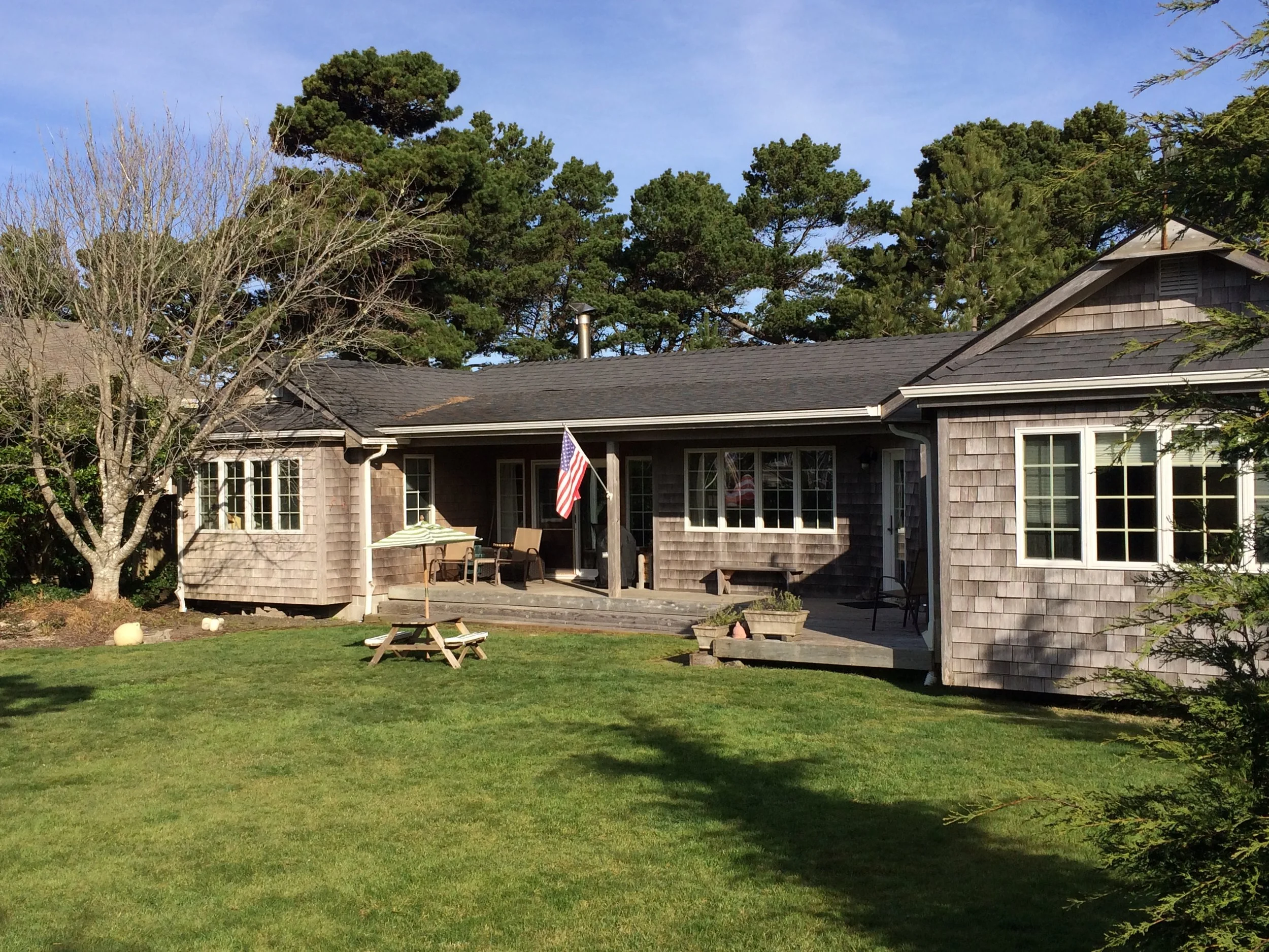 View of the house from the back.