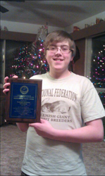 TANNER REDDING AND HIS OUTSTANDING YOUTH AWARD 2011