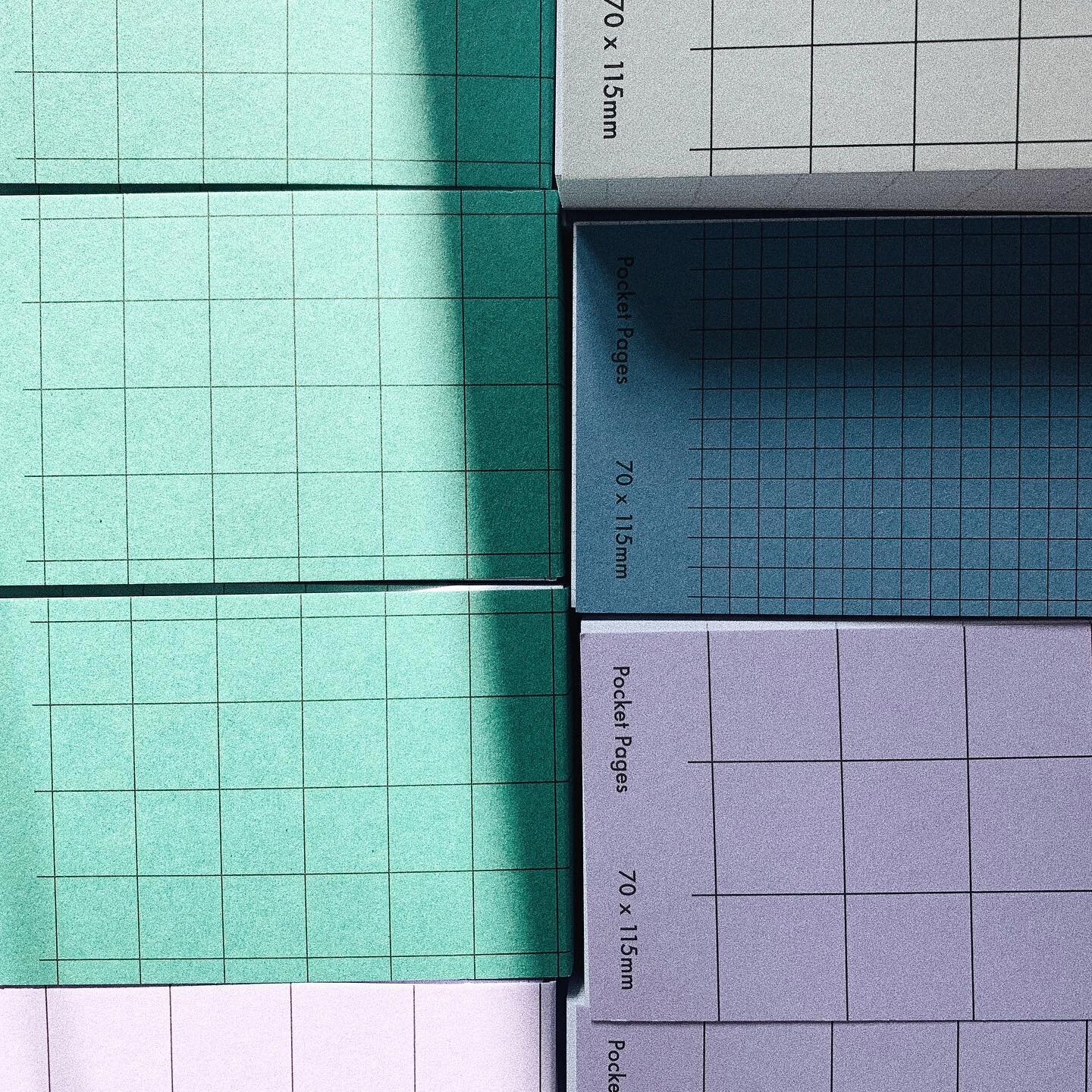 Pocket Pages
&mdash;
Chunky pocket-size notebooks perfect for everyday desktops or to carry around your notes, thoughts and sketches. 
They&rsquo;re available in Forest, Lilac, Sky, Cloud 
and Moss, with four different grid sizes.
