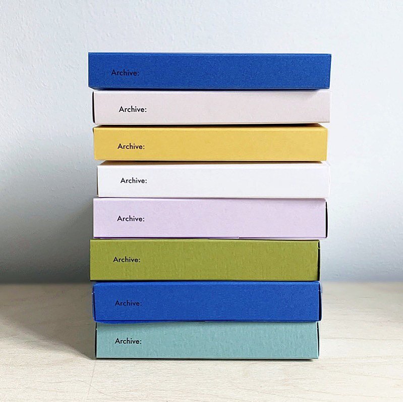 Pocket &amp; Medium Archives
&mdash;
Cobalt, Clay, Ochre, Chalk, Violet, Moss and Forest.
Great for collating and organising mini collections and keepsakes, arrives flat-packed ready to assemble. Find the them on our Archive page.