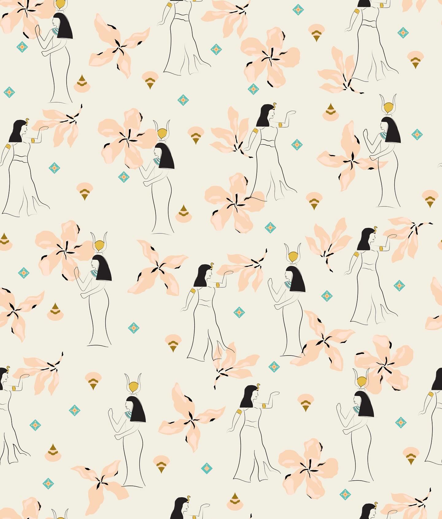 One of my favourite prints from the Heidi Lou pattern library. To shop &lsquo;Priestess&rsquo; and others for your brand, head to the link in my bio and apply for access 🐍