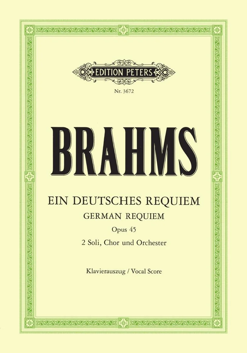 Soprano soloist in Brahms' "Ein deutsches Requiem"