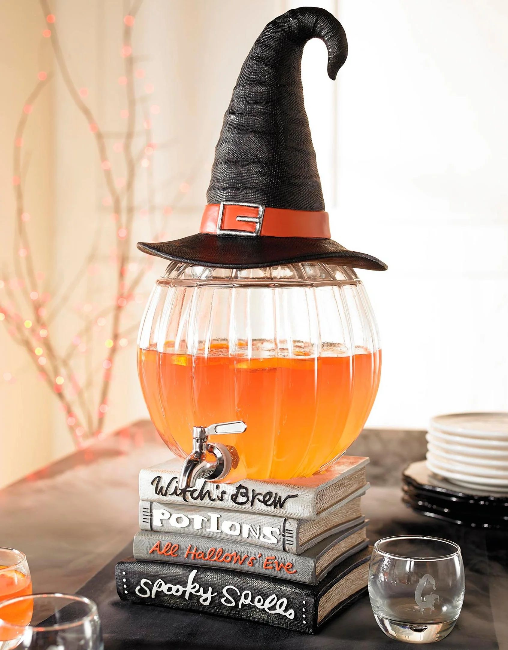  Witches Brew Pumpkin Beverage Dispenser.  Image from grandinroad.com.  