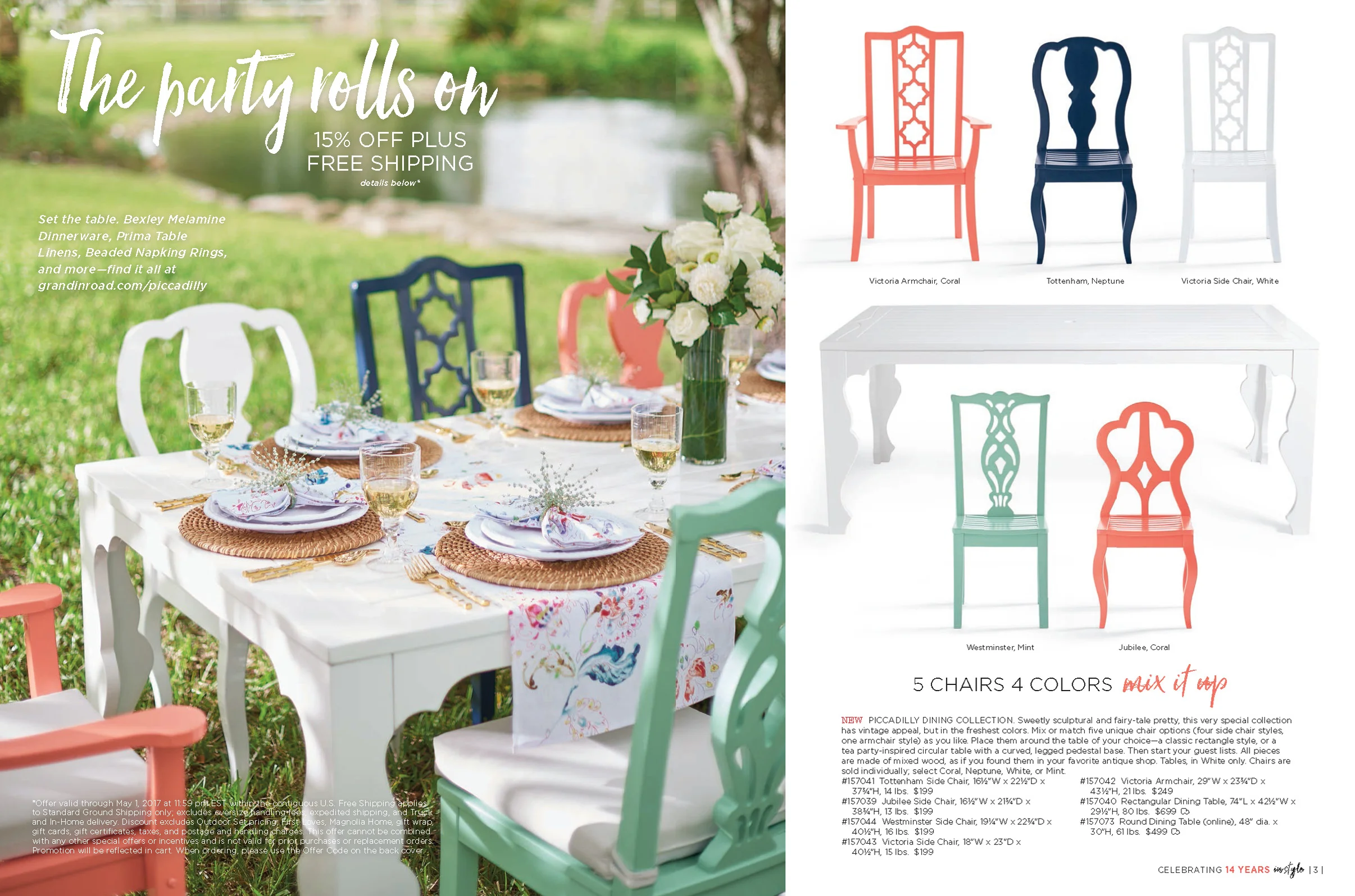  A two page excerpt from the April 2017 catalog. All  content and images property of Grandin Road.  