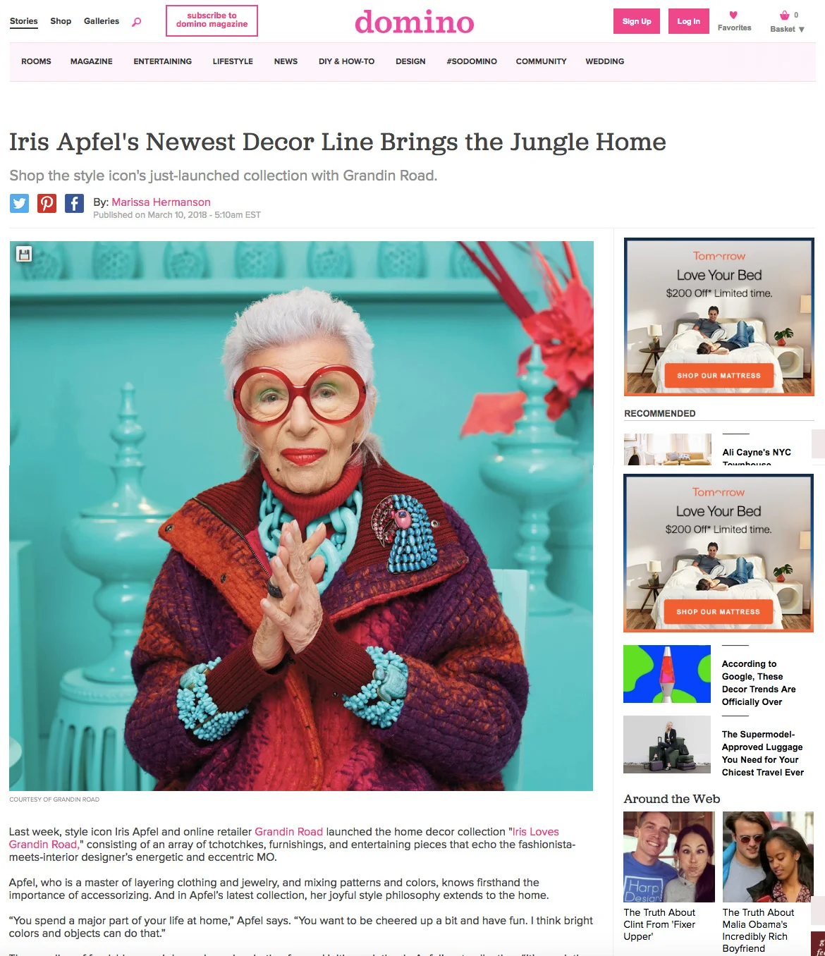 Featured on Domino