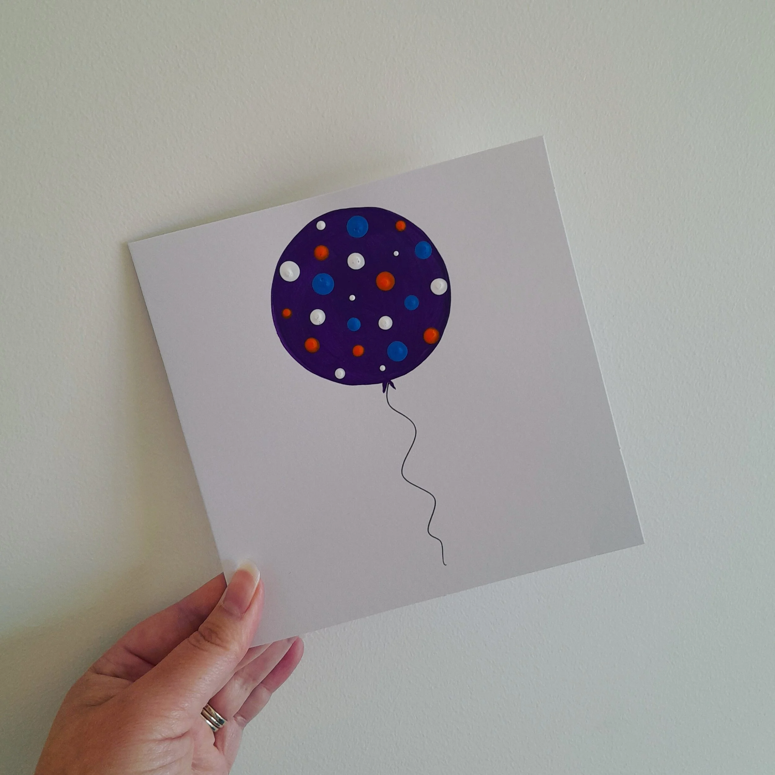 BALLOON CARD - PURPLE