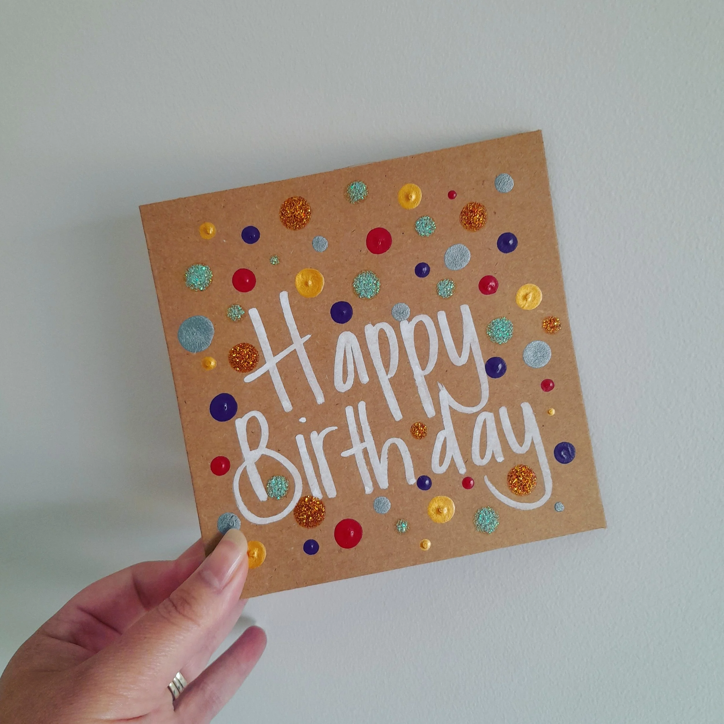 HAPPY BIRTHDAY CARD - BROWN