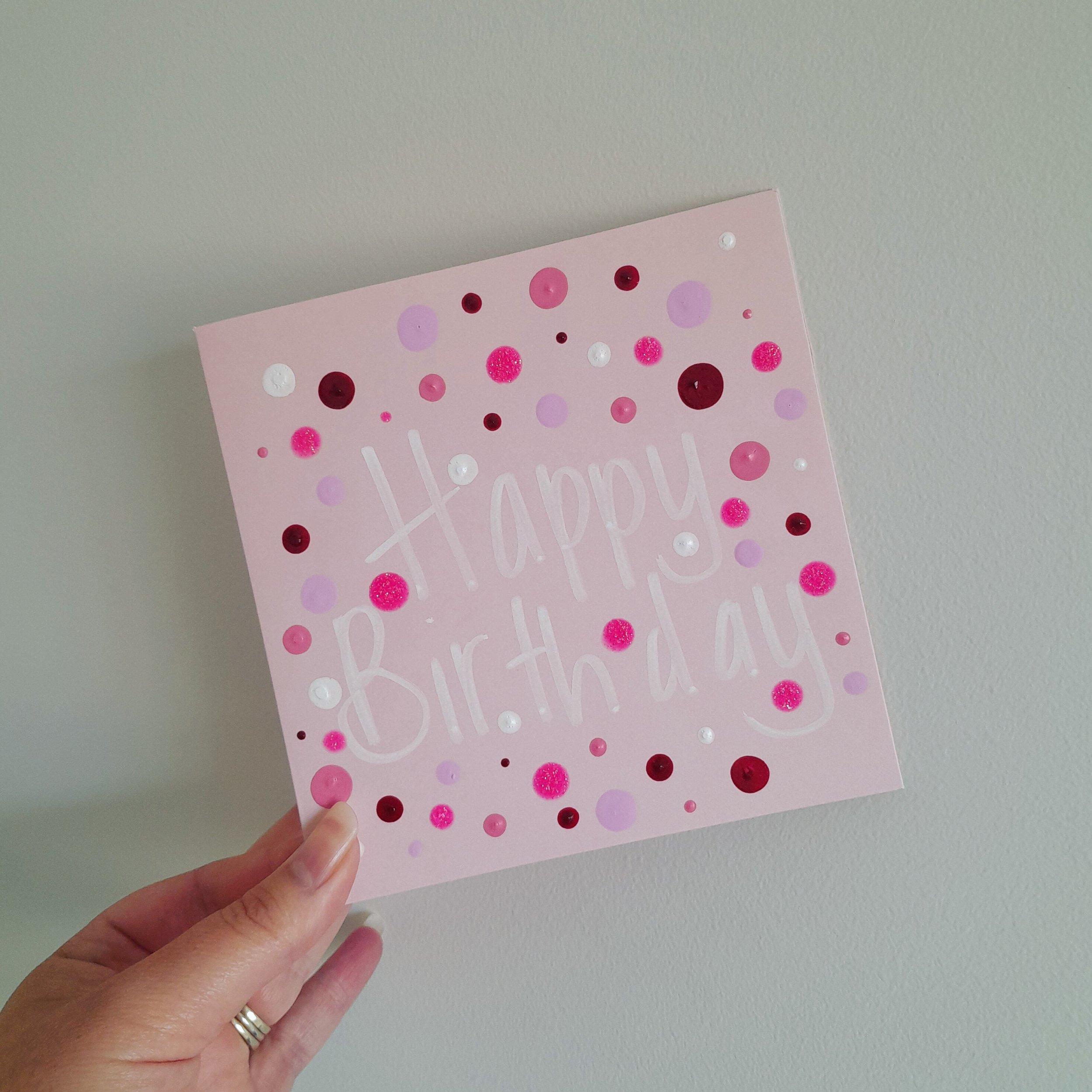 HAPPY BIRTHDAY CARD - PINK