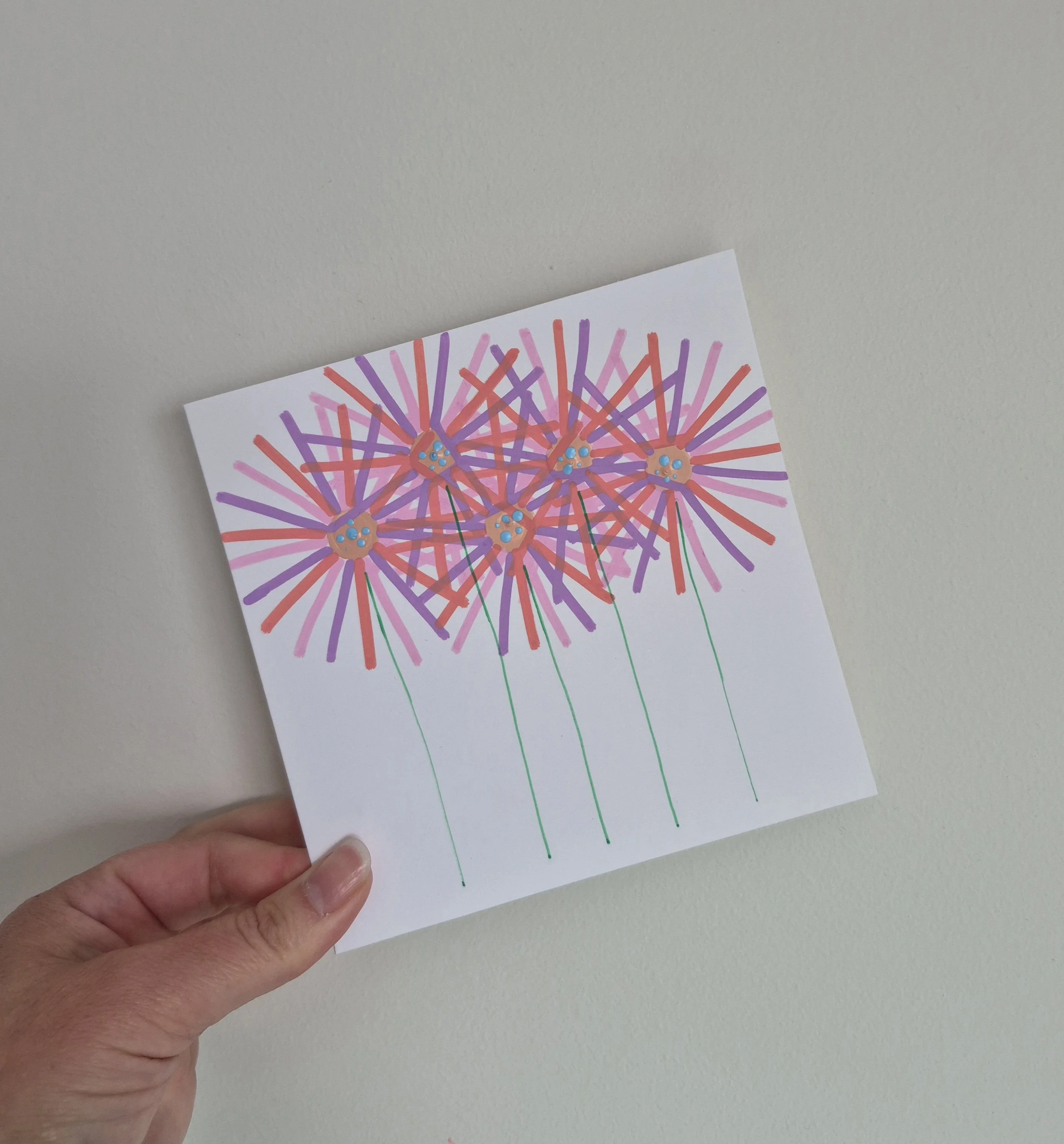 MIXED FLOWER CARD