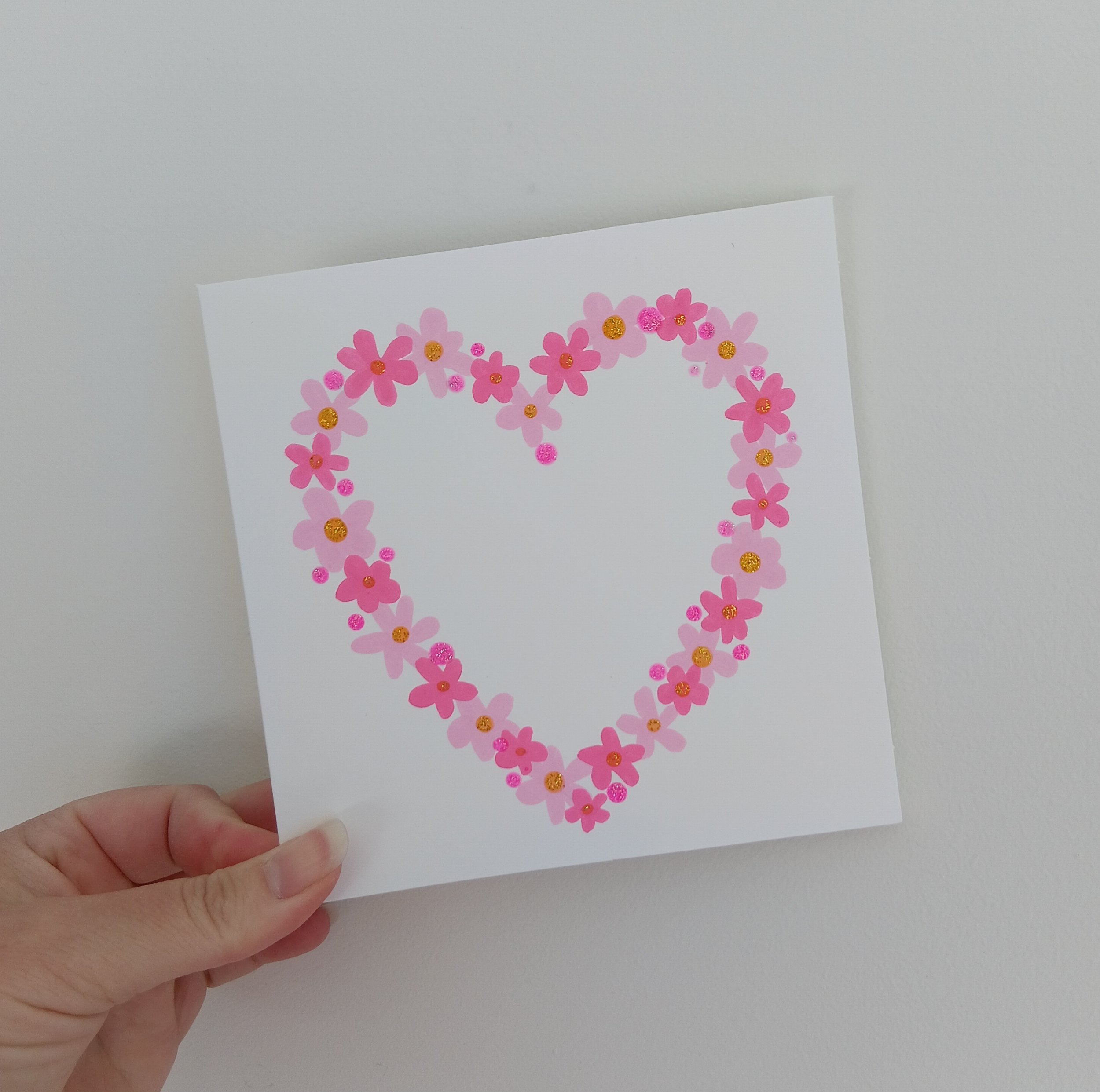 FLOWER HEART CARD