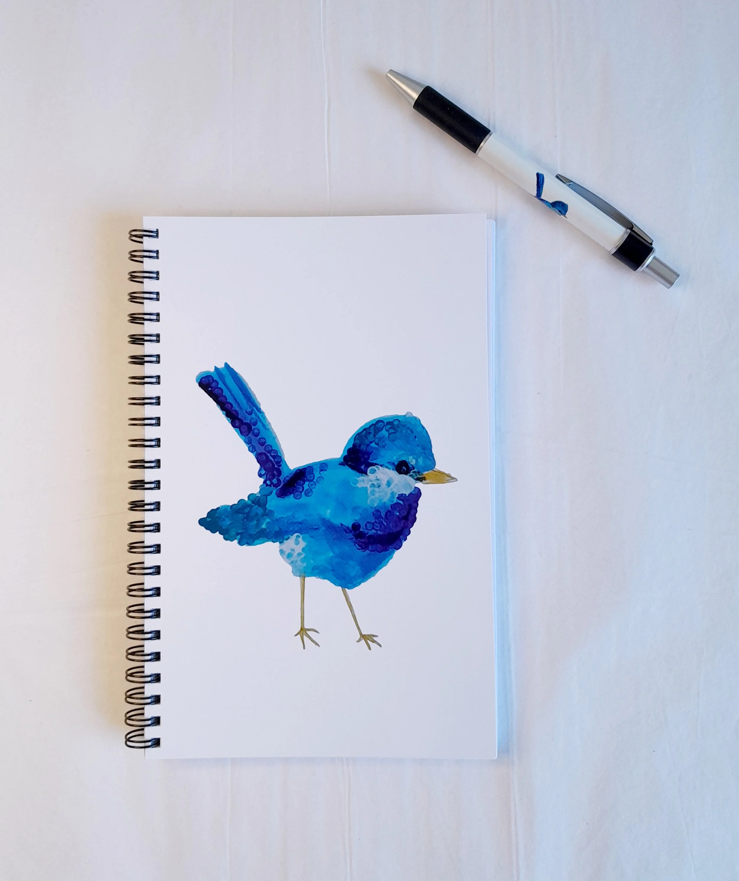 A5 STATIONERY SET - BLUE WREN