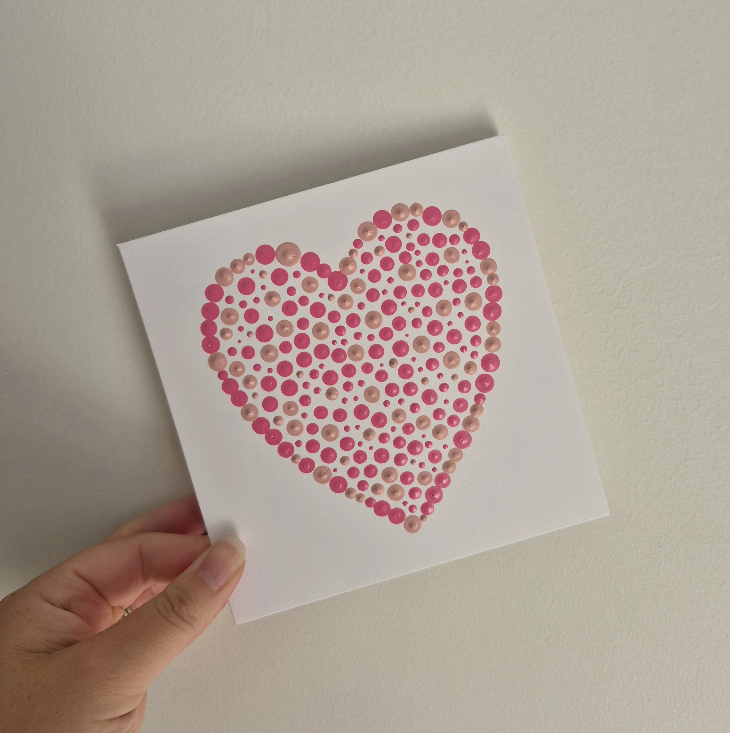 PINK HEART CARD