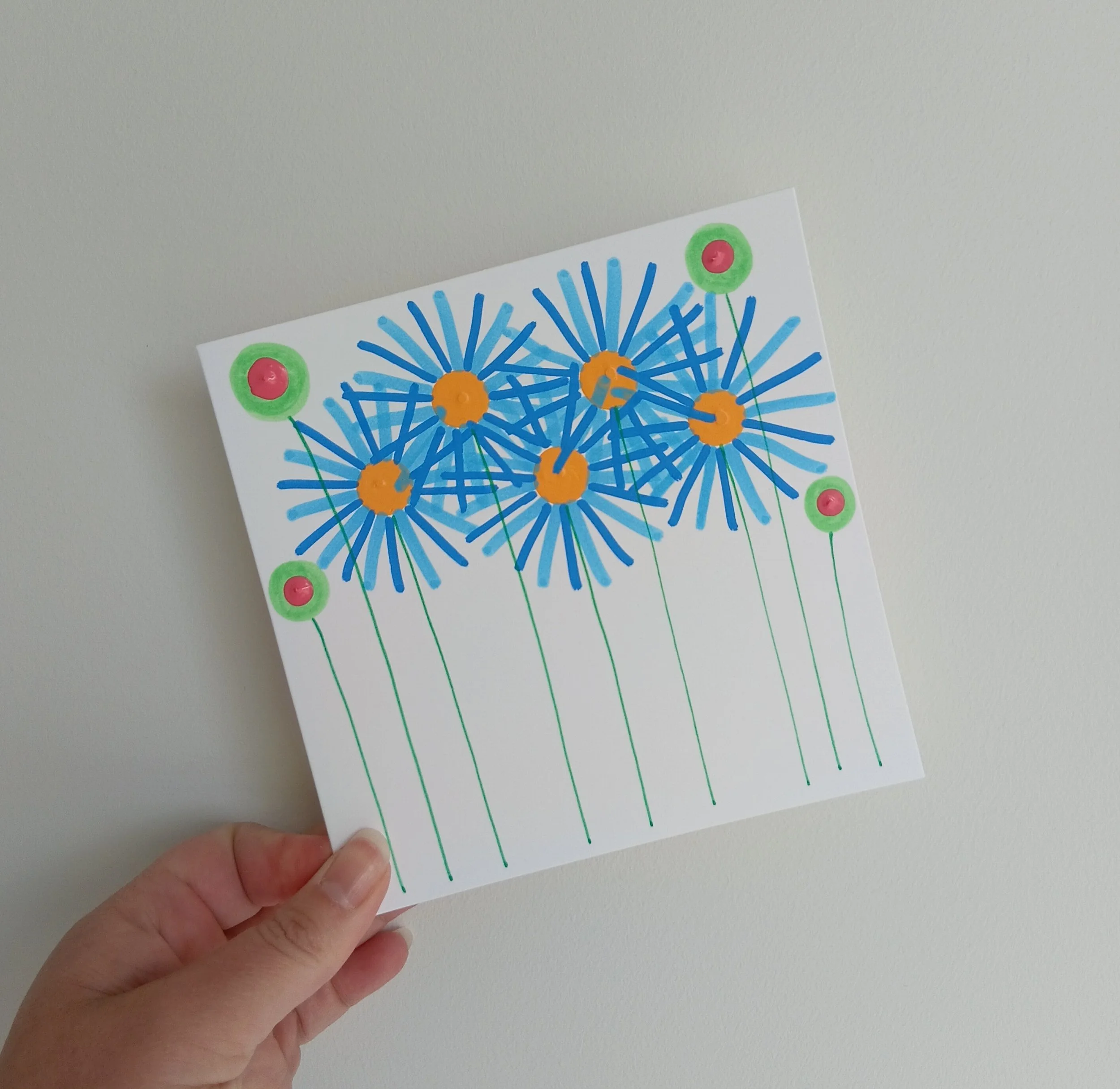 MIXED FLOWER CARD
