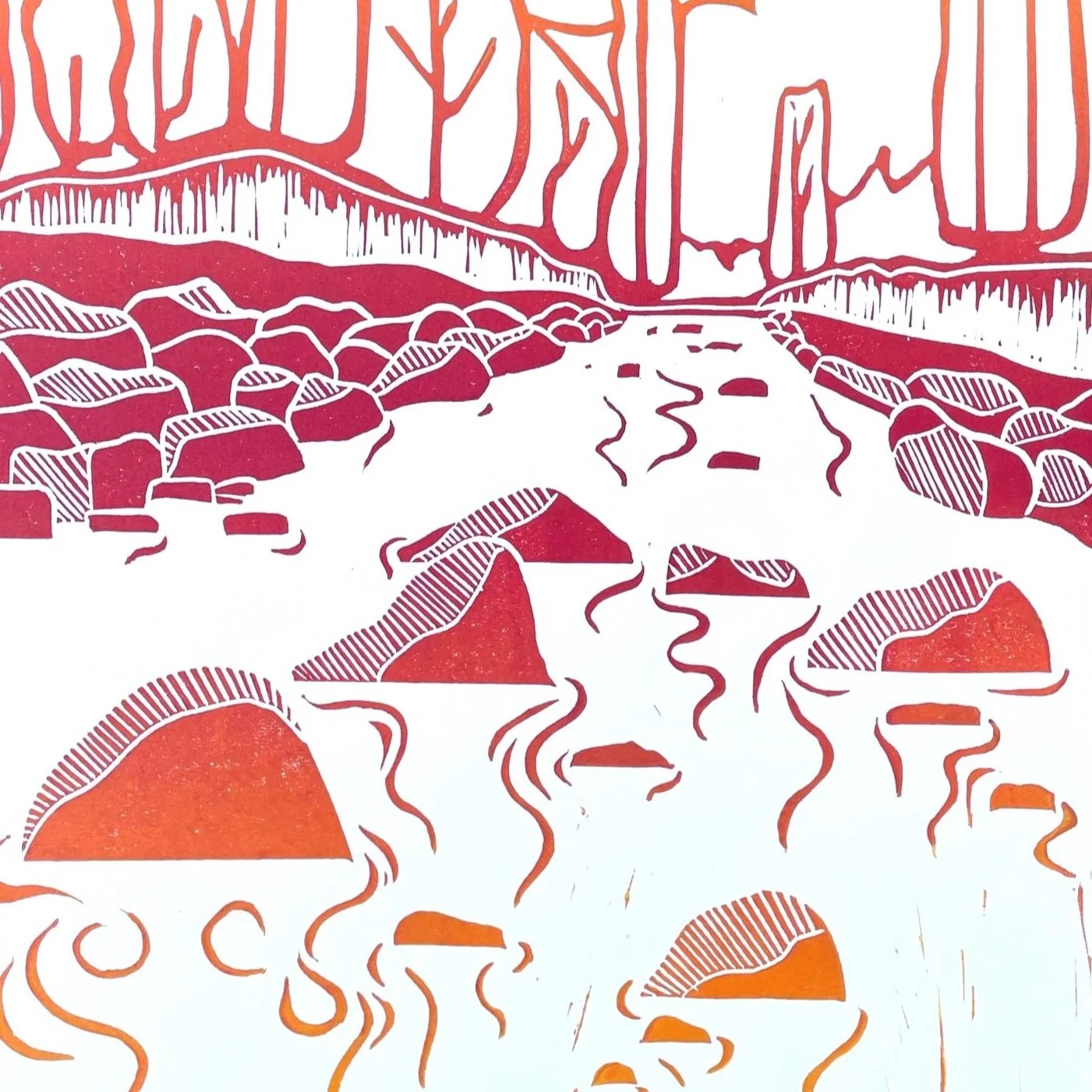 the living room, orange colorway series
