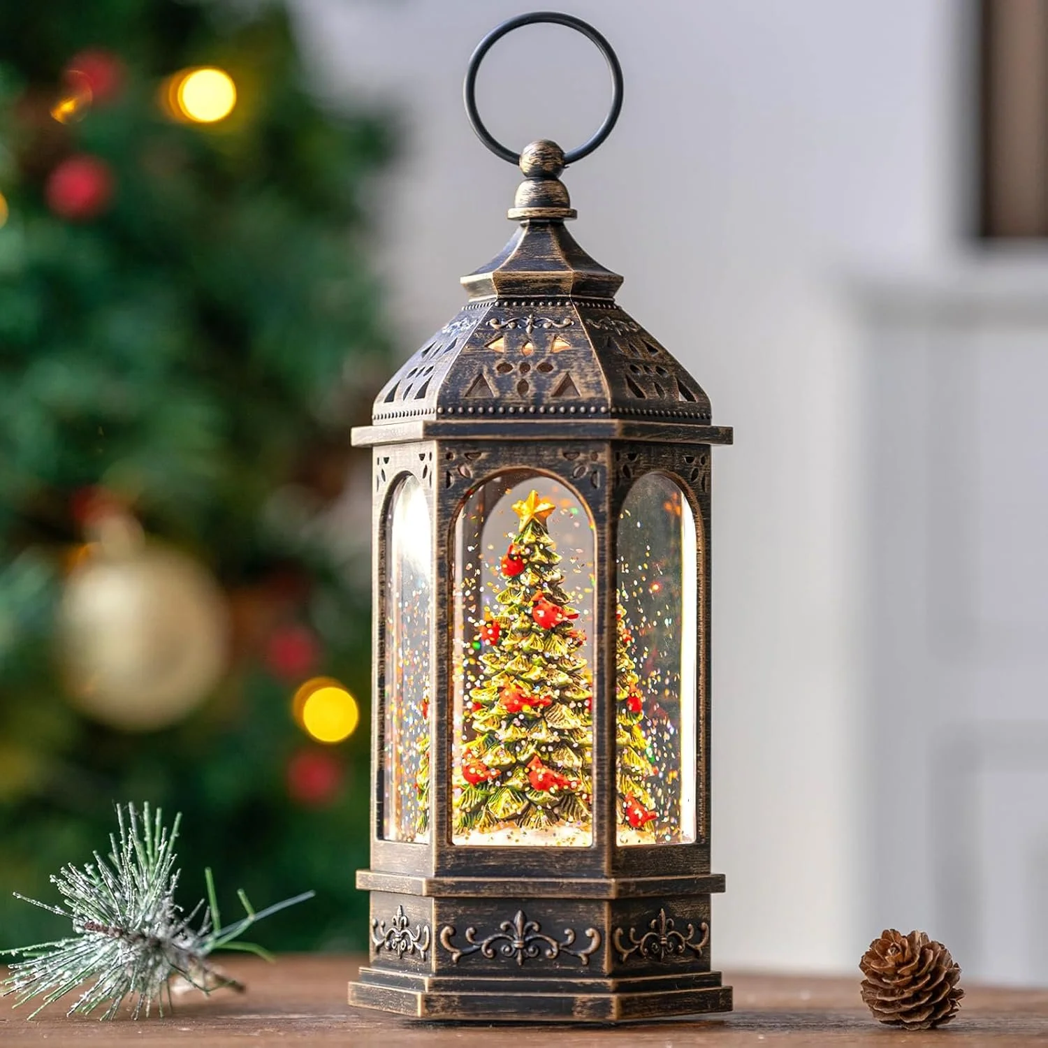 Lit Snow Globes 