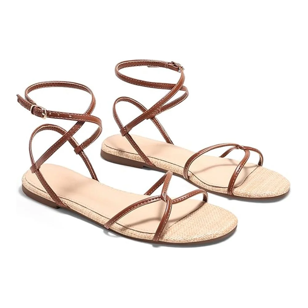 Strappy flat sandals
