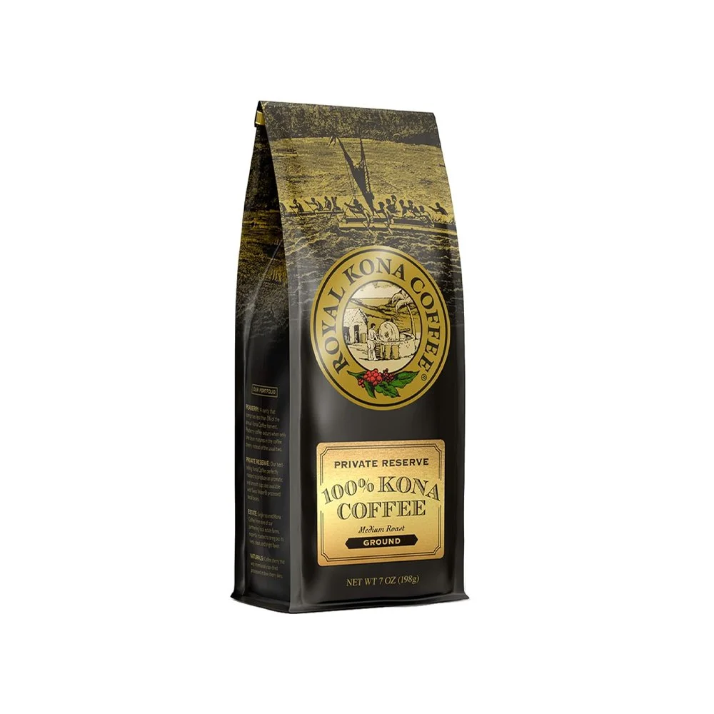 Kona coffee ground