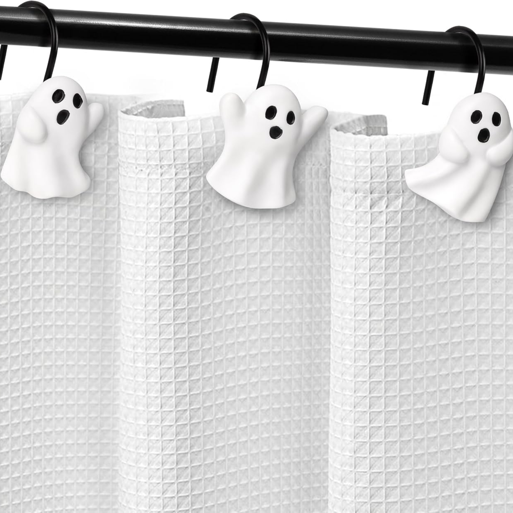 Ghost Shower Curtain Hooks