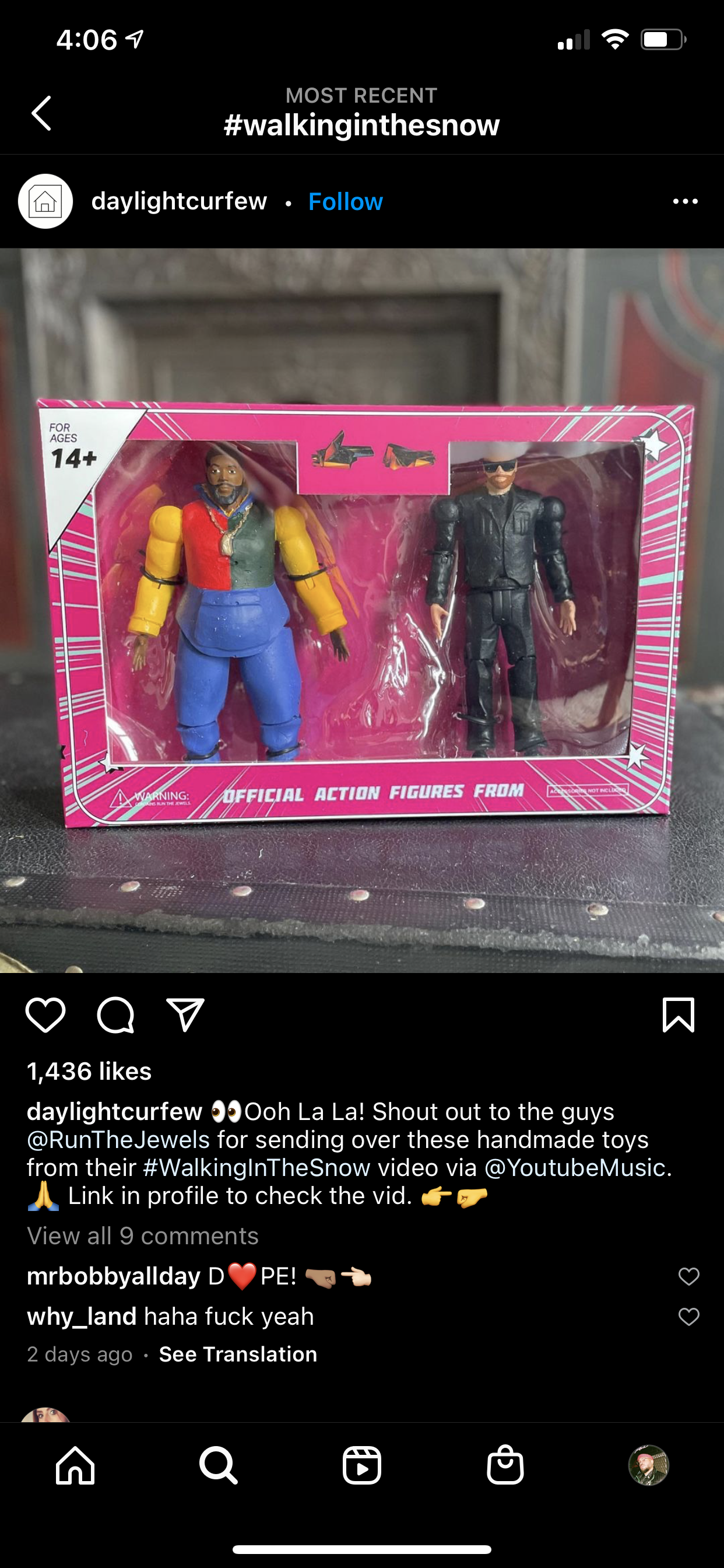  In totality, growing RTJ’s YouTube channel average daily views by 191% and generating over 11 million impressions, but most importantly, creating a strong case study for YouTube Music, helping establish it as a leading platform for artists. 