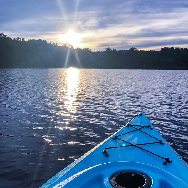 Summer sunsets on the lake.