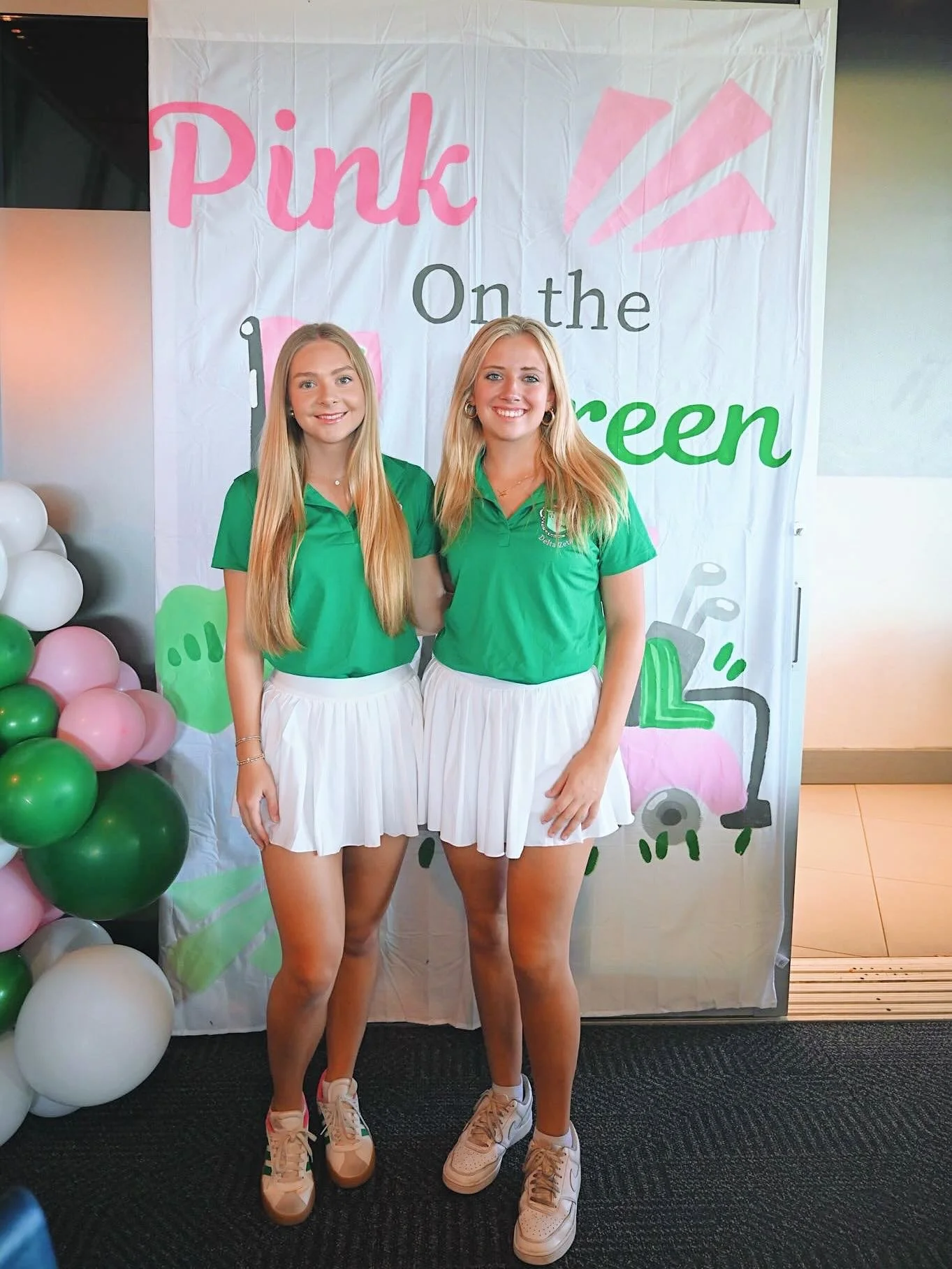 PINK ON THE GREEN⛳️🏌️&zwj;♀️

We had the best time this weekend at our brand new philanthropy event, Pink on the Green!!! Teams competed in a Topgolf tournament to raise money for our philanthropies 💗 We raised over $10,000,
and we even had a team 