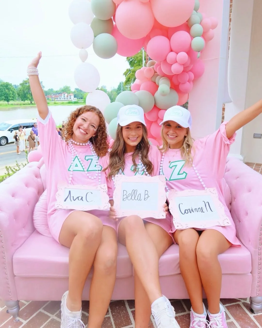 WELCOME TO THE DREAM HOUSE PC &lsquo;26!!! We are so excited to welcome 121 baby turtles into our sisterhood!! 👛🤍✨🐢

#deltazeta #dz #lsu #DKZ #dreamhouse