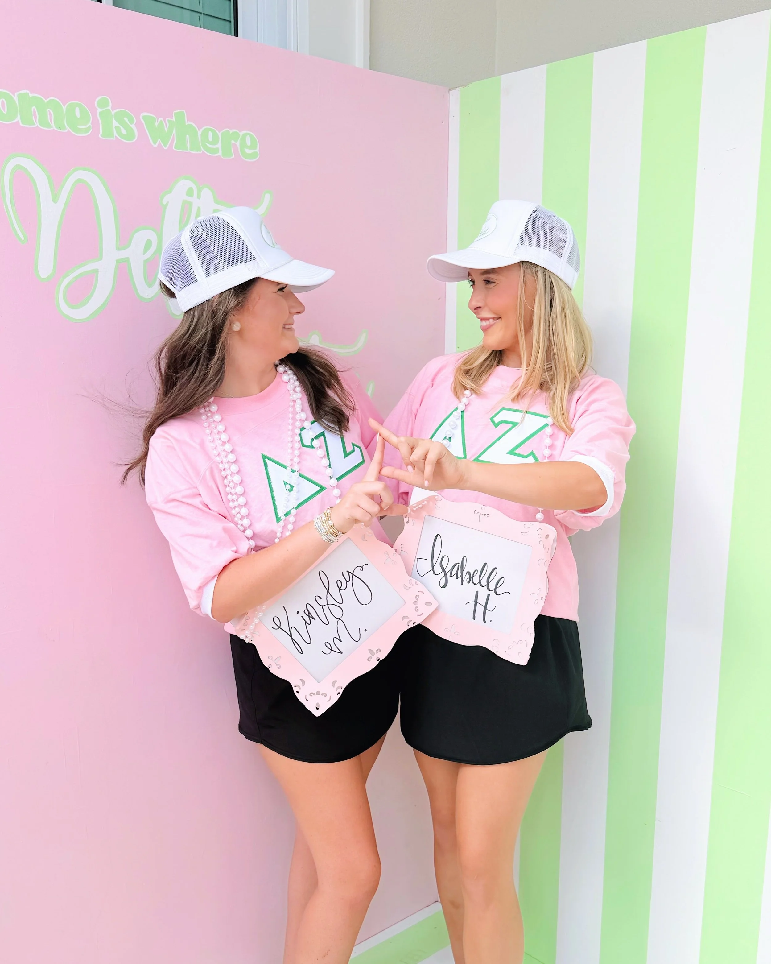 Friday calls for another #DZDUO !!!

Meet Isabelle Hill (PC &lsquo;26) and Kinsley McCrory (PC &lsquo;26)!!🫶

&ldquo;I met Kinsley during recruitment and she quickly became one of my best friends! We were in the same Gamma Chi group so we spent a go