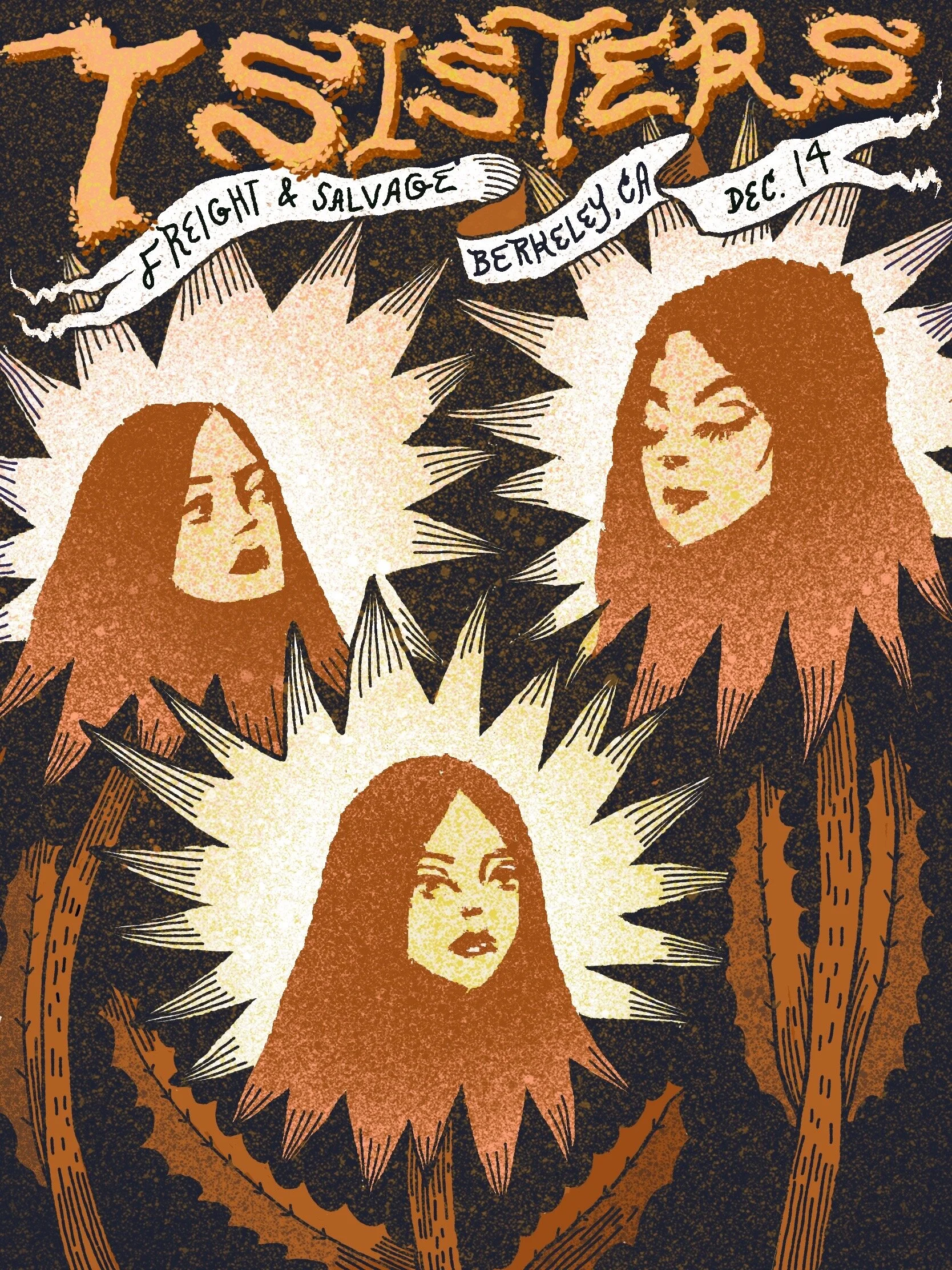  Poster/flyer design for a T-sisters concert 2019 