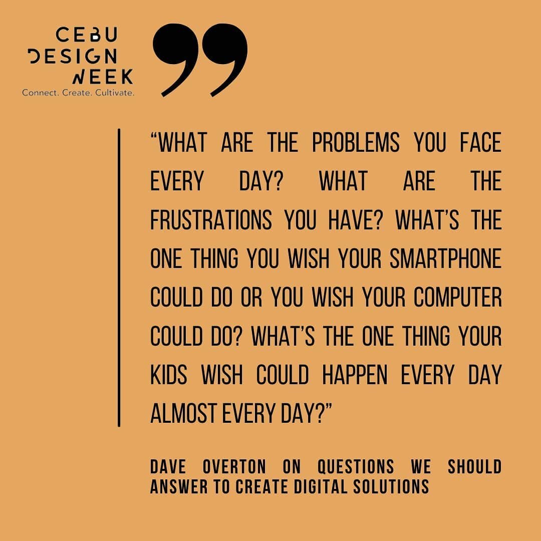 Dave Overton, founder of Symph, challenged us with questions to ponder on when creating digital solutions during CDW 2020's The Great ReCREATE last October 🧐

Watch the whole session in the link in our bio.