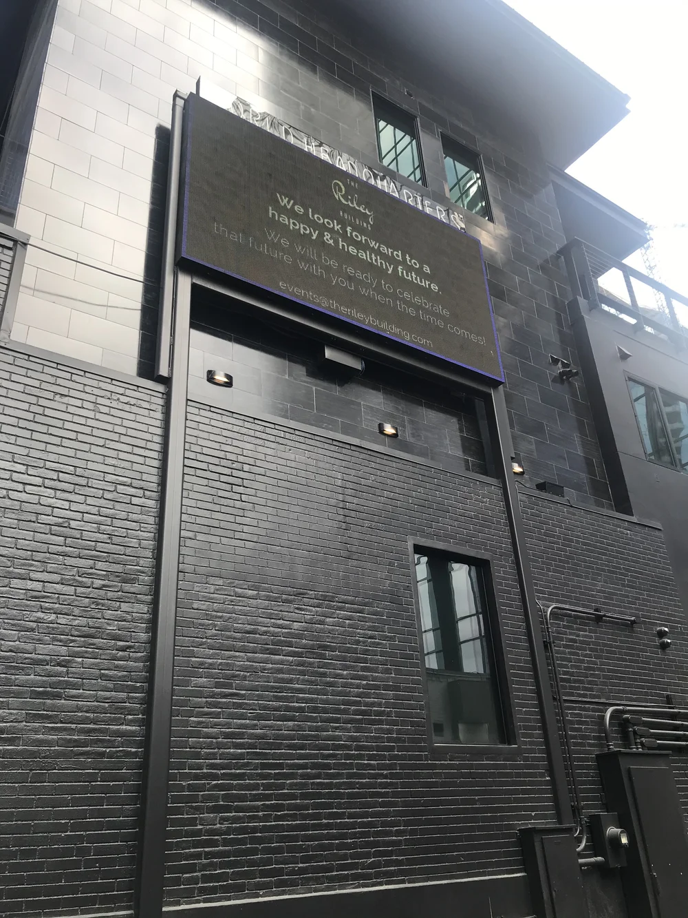  The Riley also has this cool digital billboard feature to promote your event! 