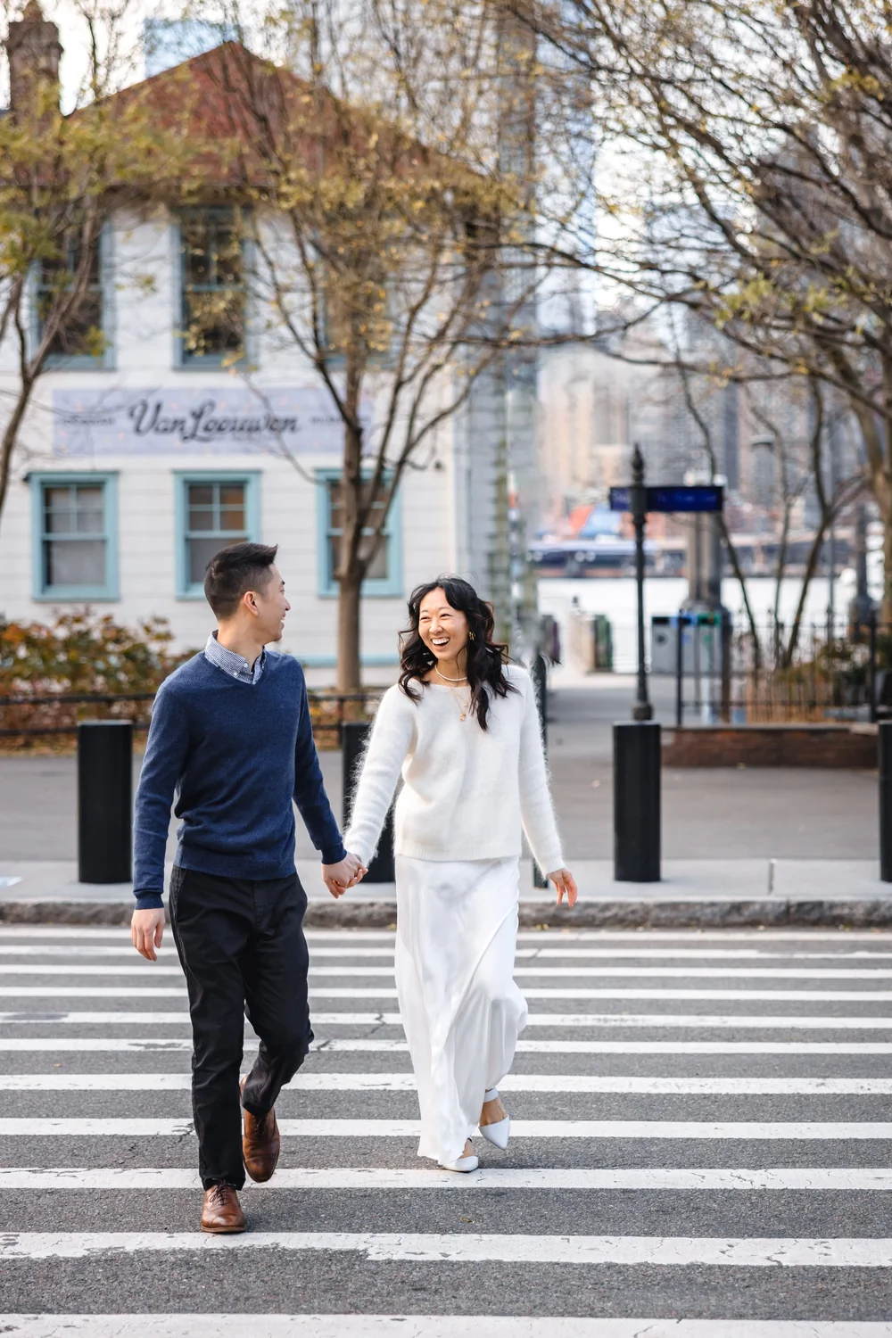 Engagement photos in the cold